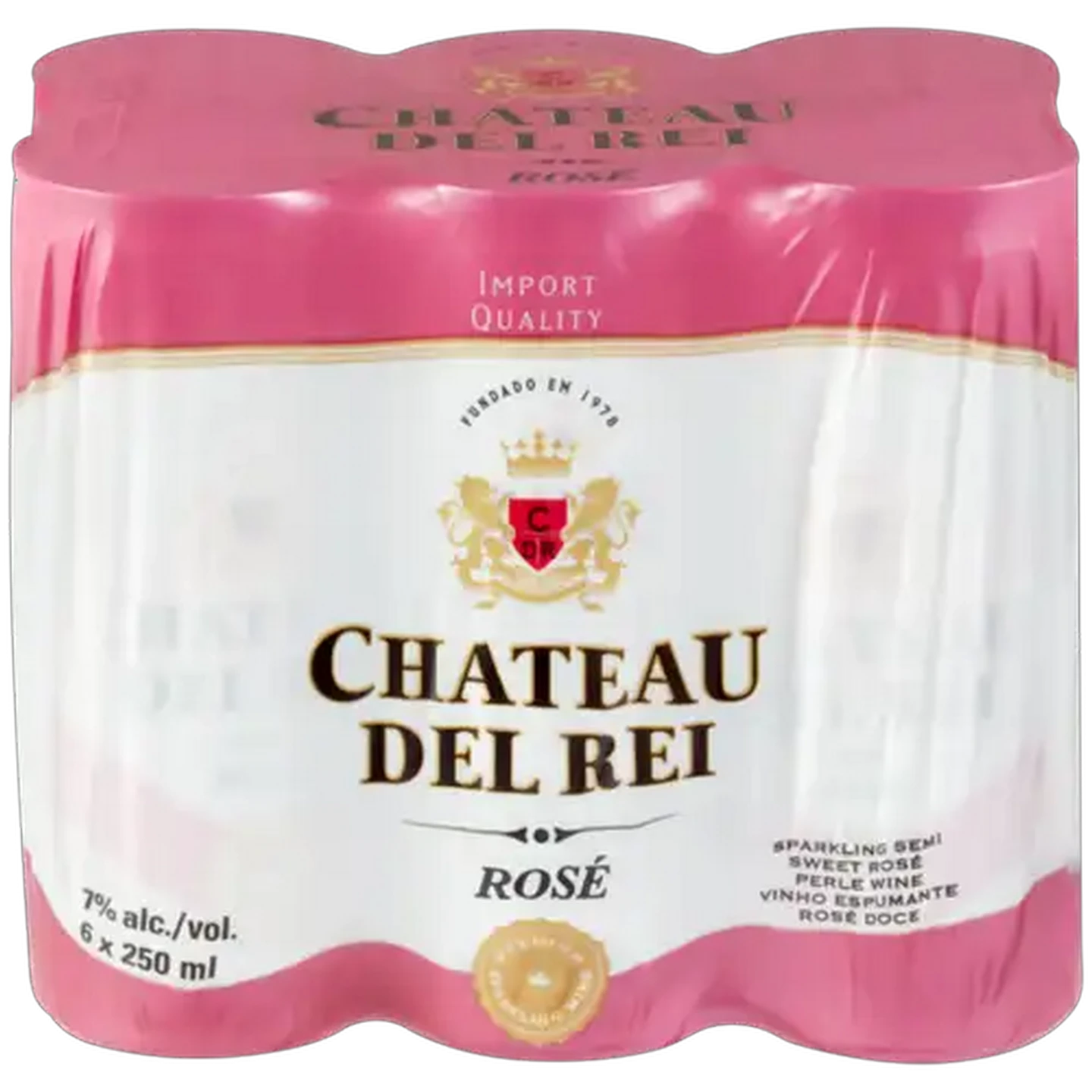 Image of Chateau Del Rei Sweet Rosé Cans 6 x 250ml