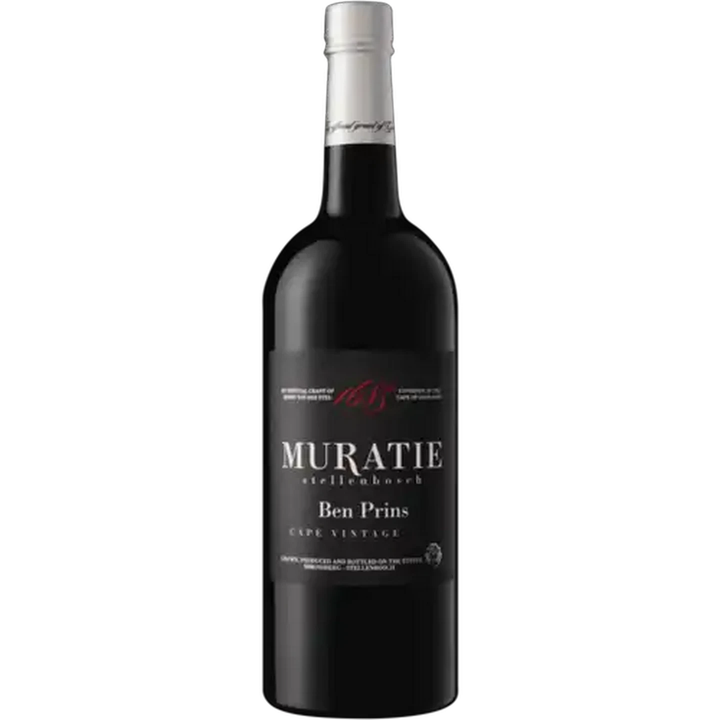 Image of Muratie Ben Prins Cape Vintage Red Wine Bottle 750ml