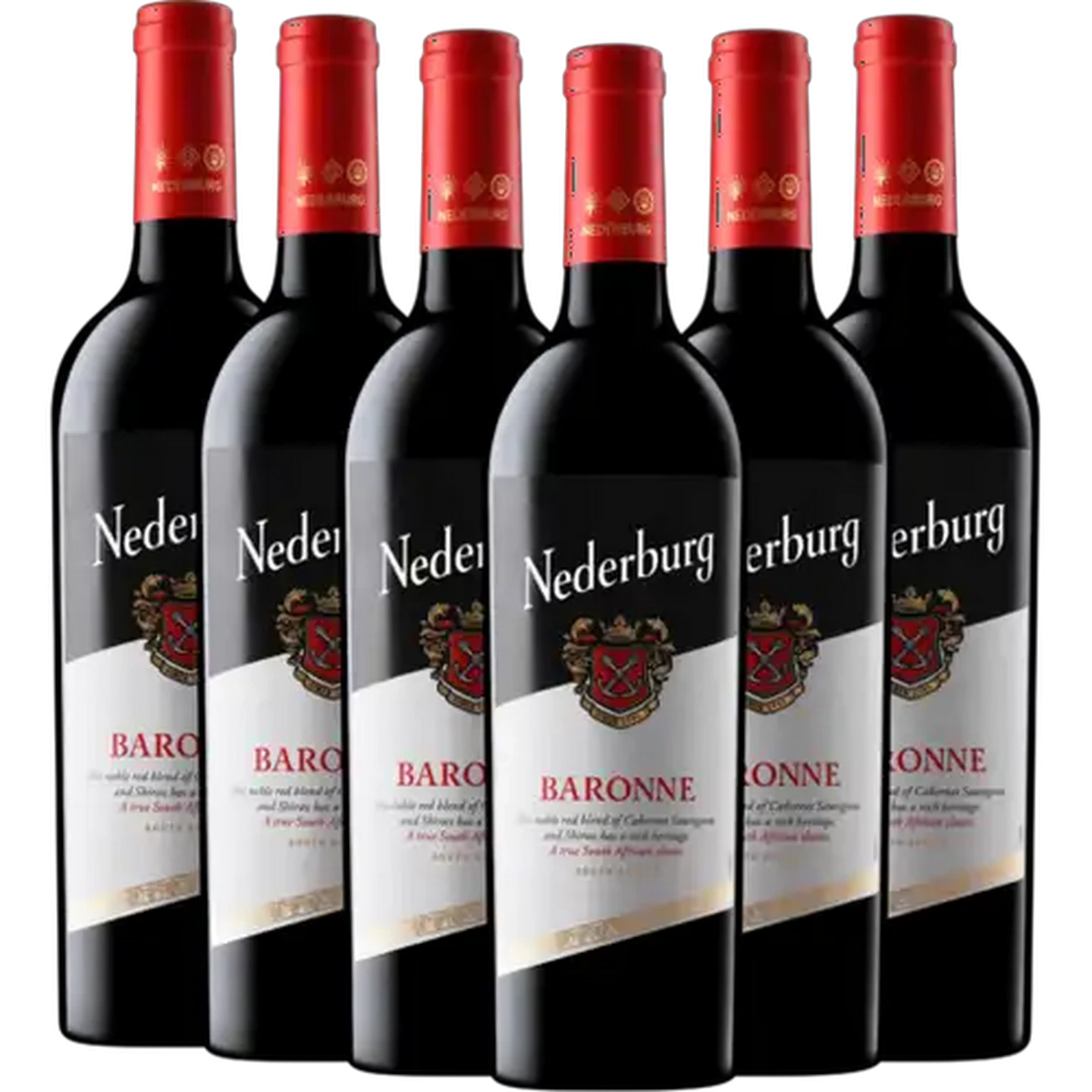 Image of Nederburg Baronne Red Wine Bottles 6 x 750ml