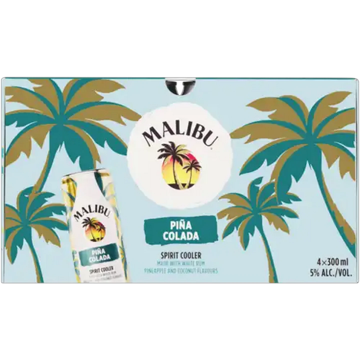 Image of Malibu Piña Colada Spirit Coolers Cans 4 x 300ml