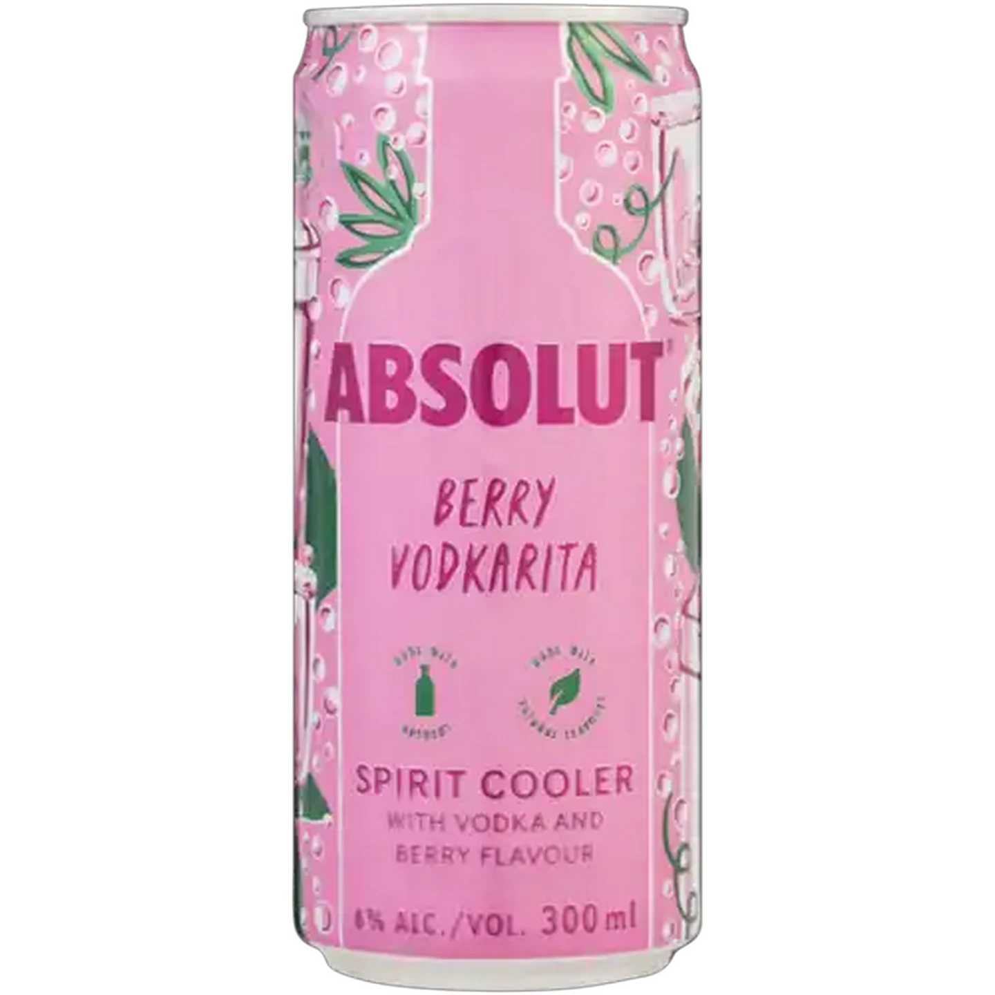 Image of Absolut Berry Vodkarita Spirit Cooler Can 300ml