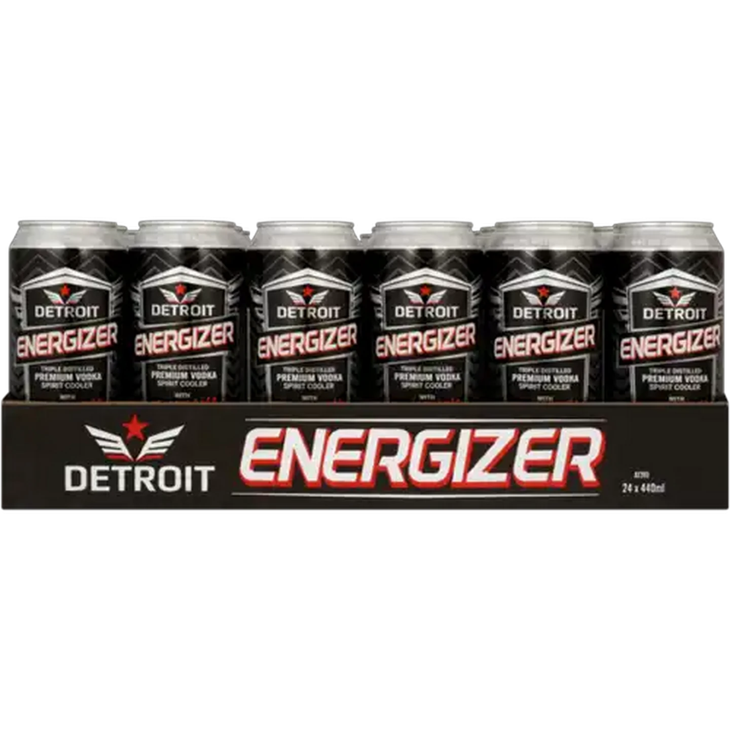 Image of Detroit Energizer Premium Vodka Spirit Cooler Cans 24 x 440ml