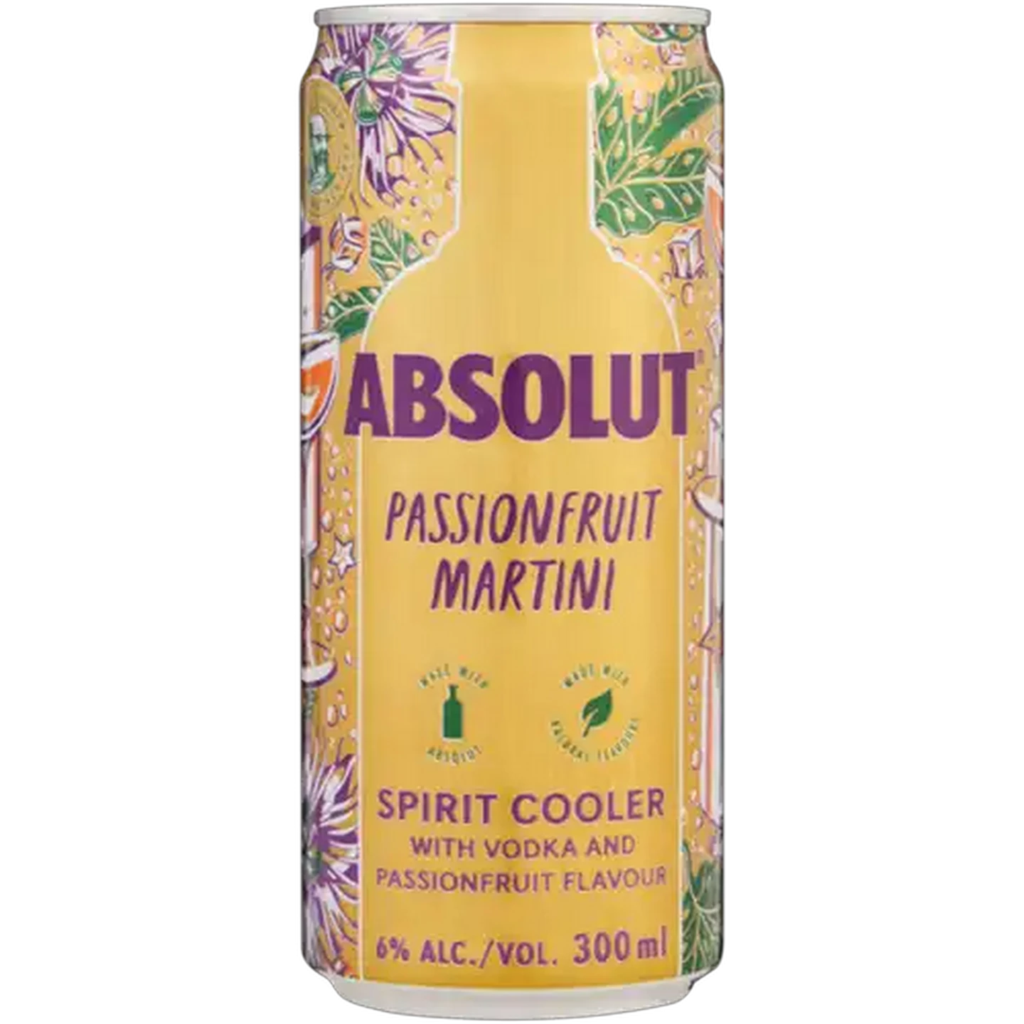 Image of Absolut Passionfruit Martini Spirit Cooler Can 300ml