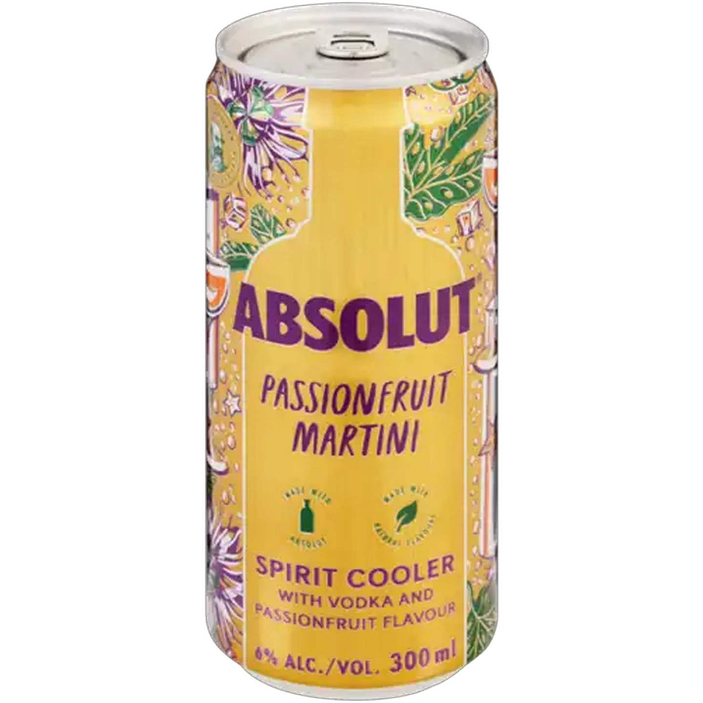 Image of Absolut Passionfruit Martini Spirit Cooler Can 300ml