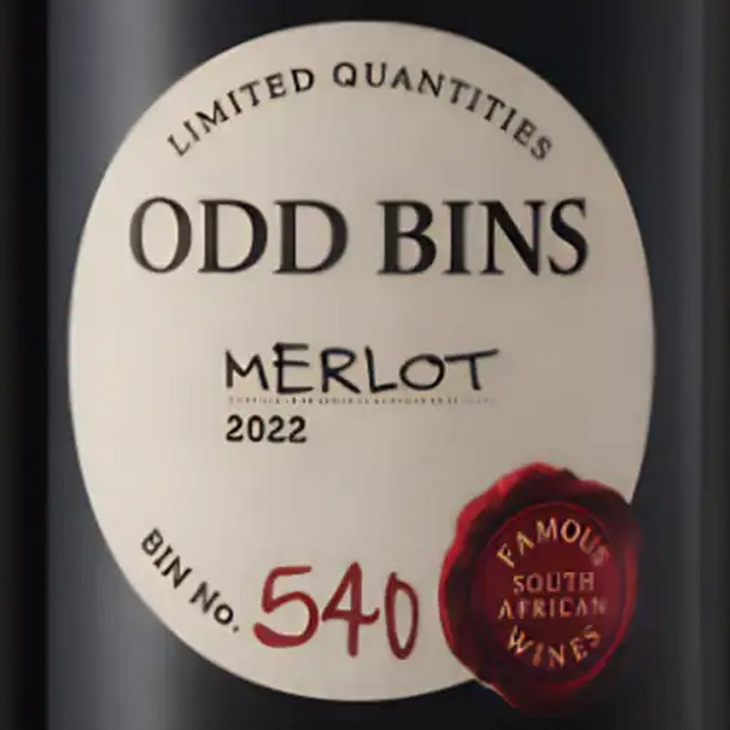 Image of Odd Bins 540 Merlot Red Wine 750ml