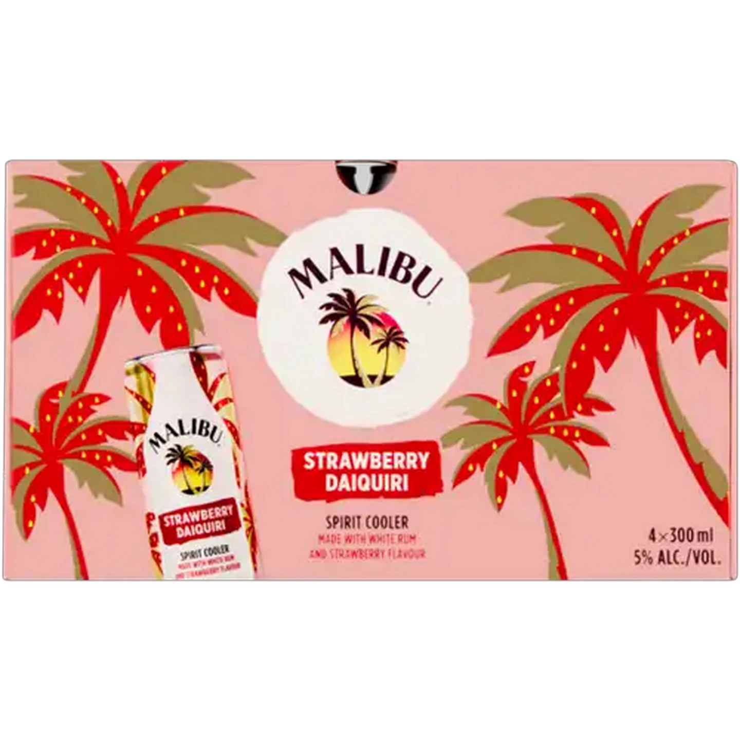 Image of Malibu Strawberry Daiquiri Spirit Coolers Cans 4 x 300ml