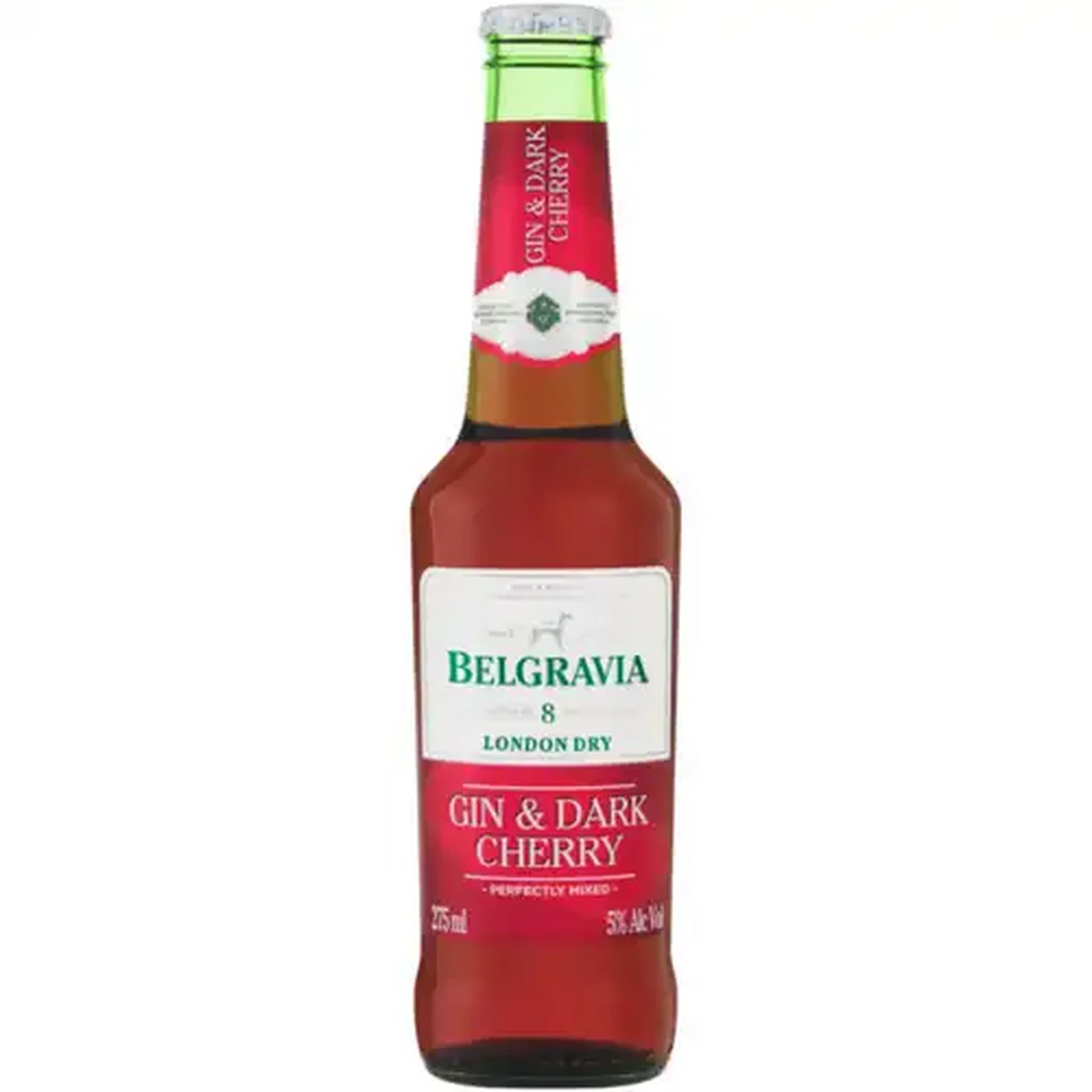Image of Belgravia London Dry Gin & Dark Cherry Spirit Cooler Bottle 275ml