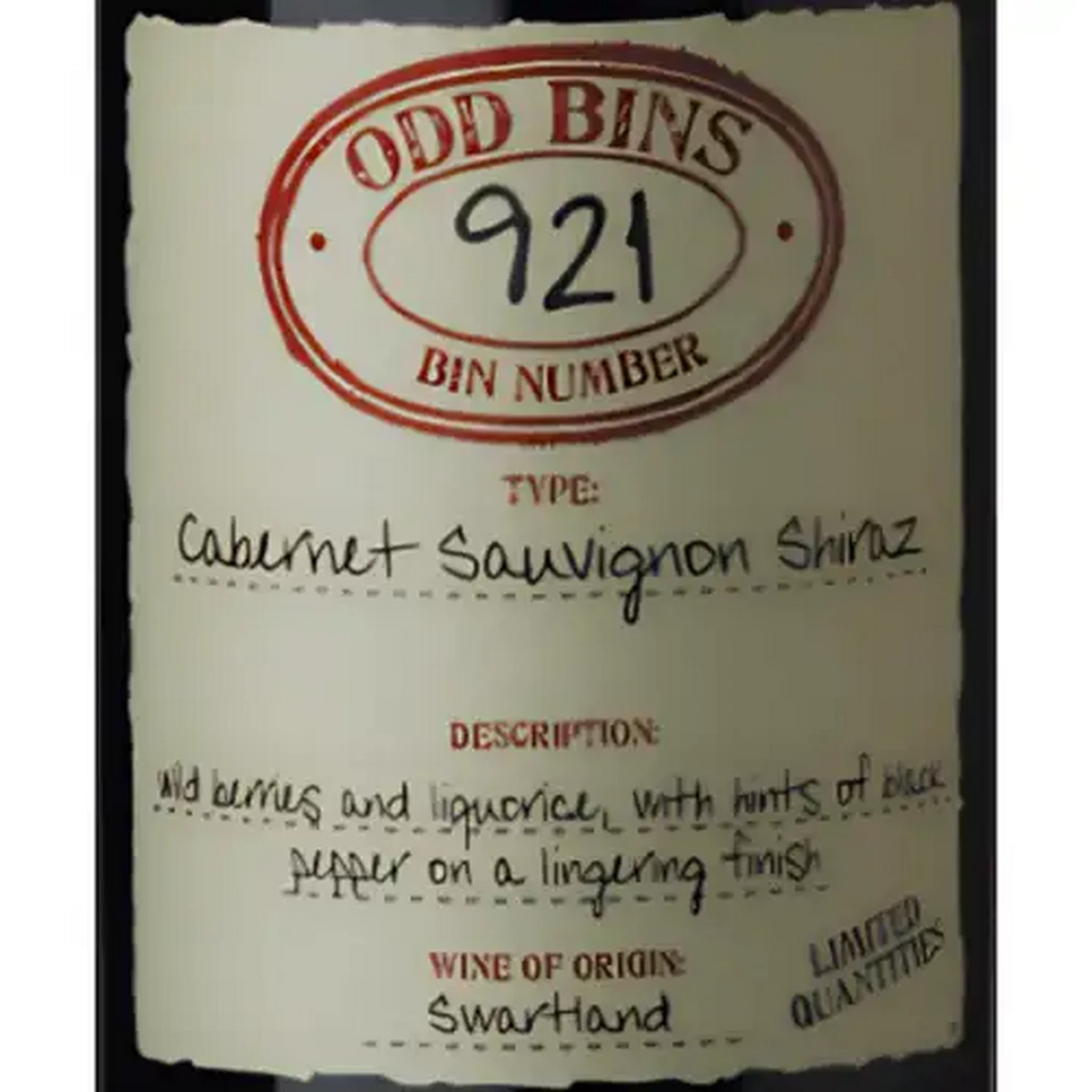 Image of Odd Bins 921 Grenache Cinsault Red Blend Wine Bottle 750ml