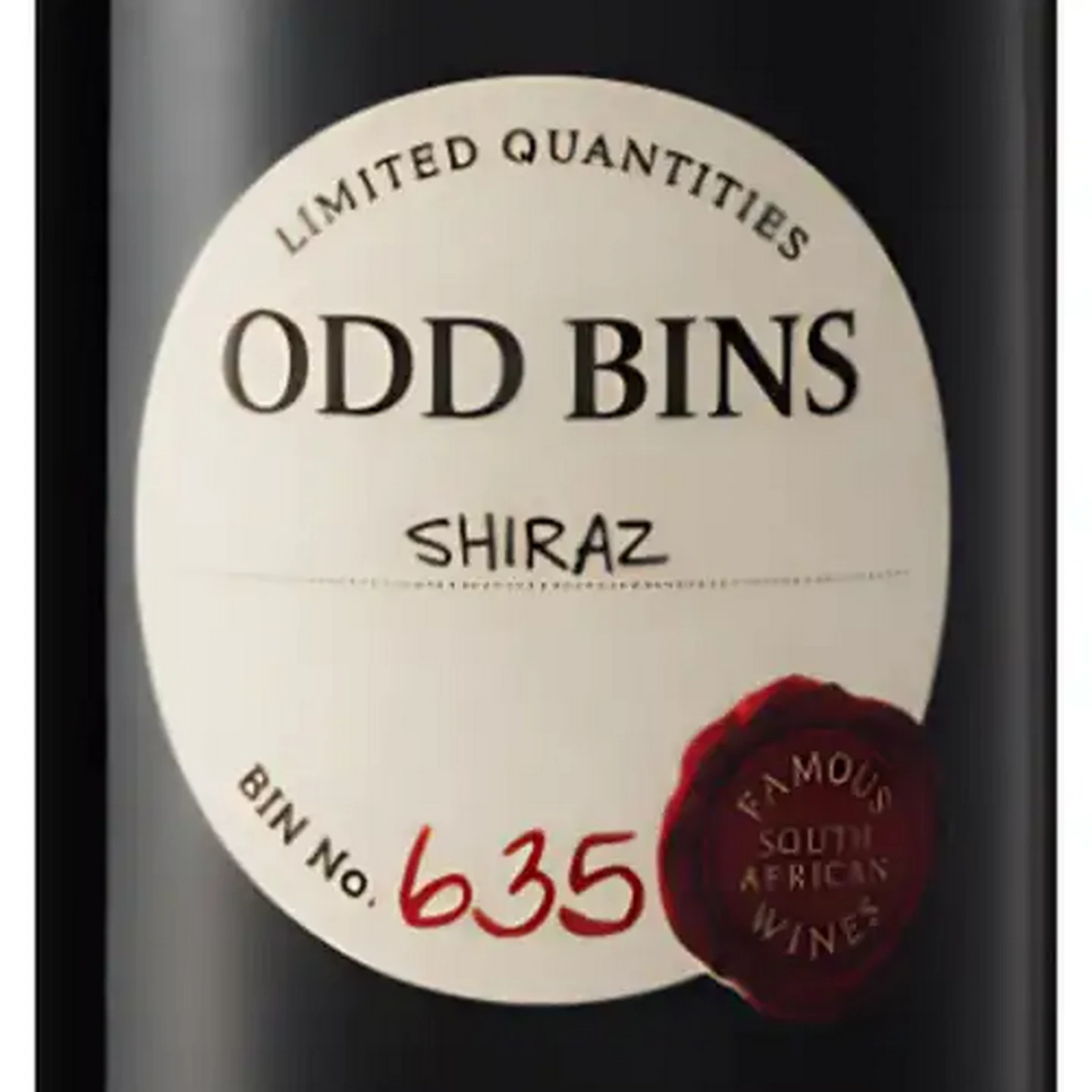 Image of Odd Bins 635 Shiraz Red Wine 750ml