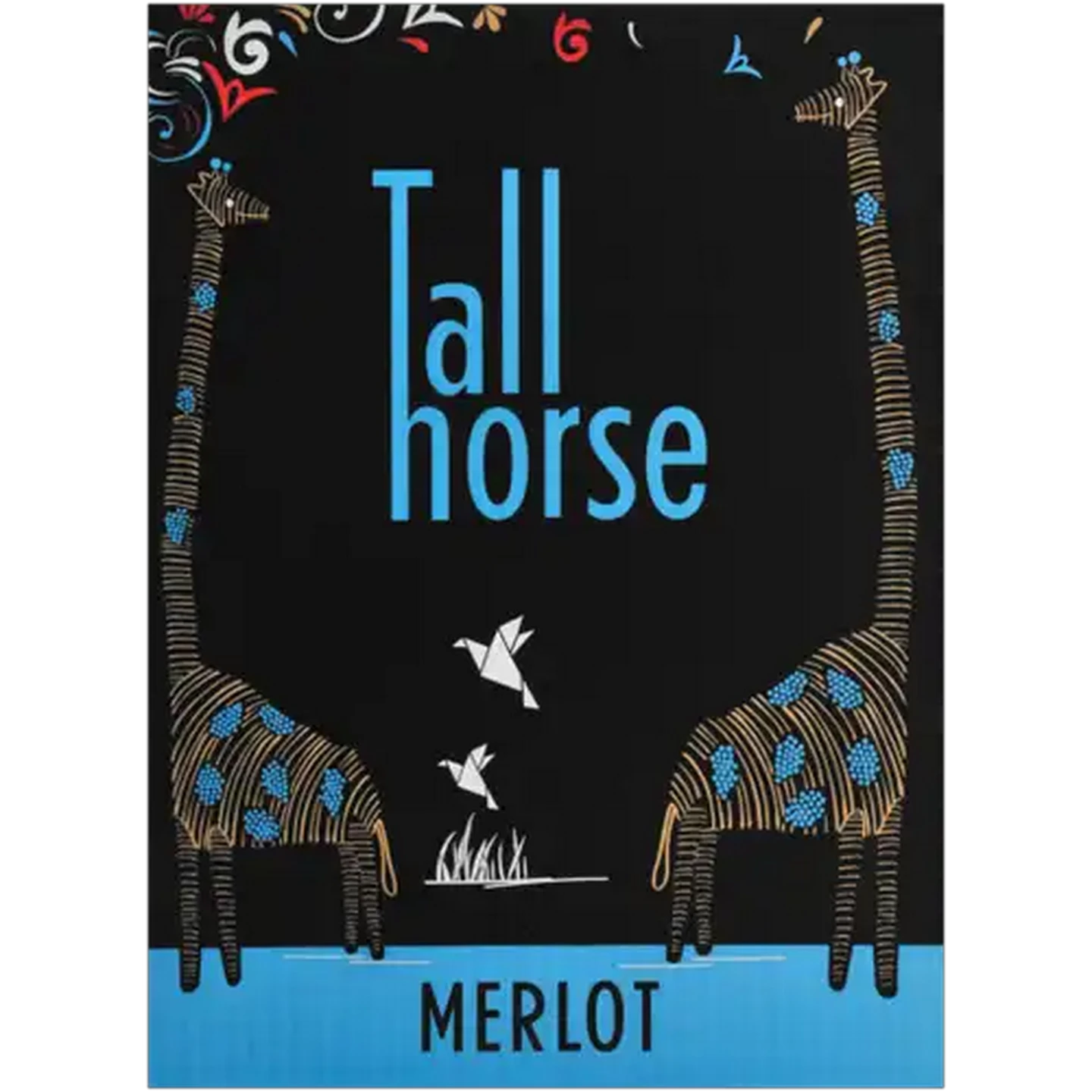Image of Tall Horse Merlot Red Wine Bottles 6 x 750ml