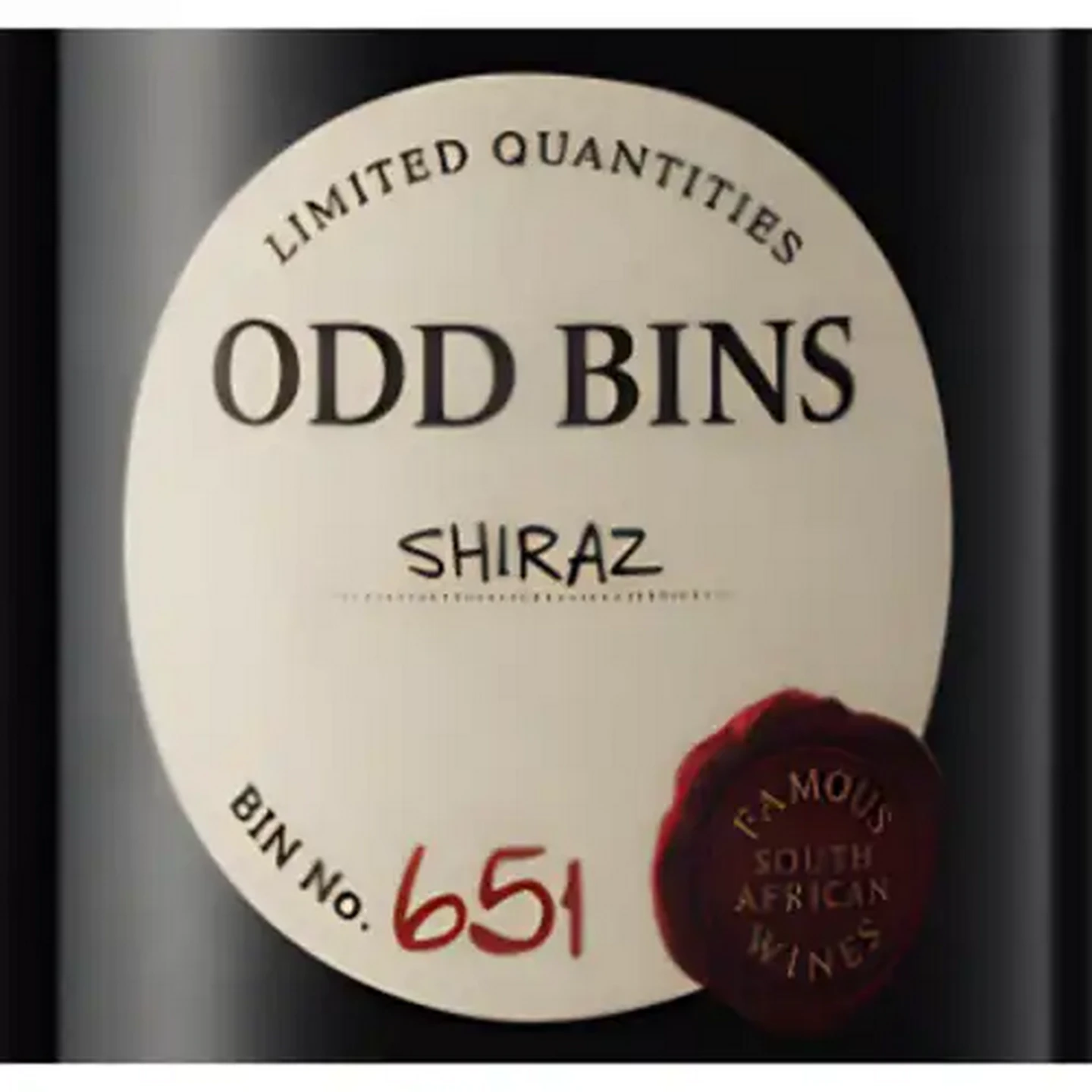 Image of Odd Bins 651 Shiraz Red Wine 750ml