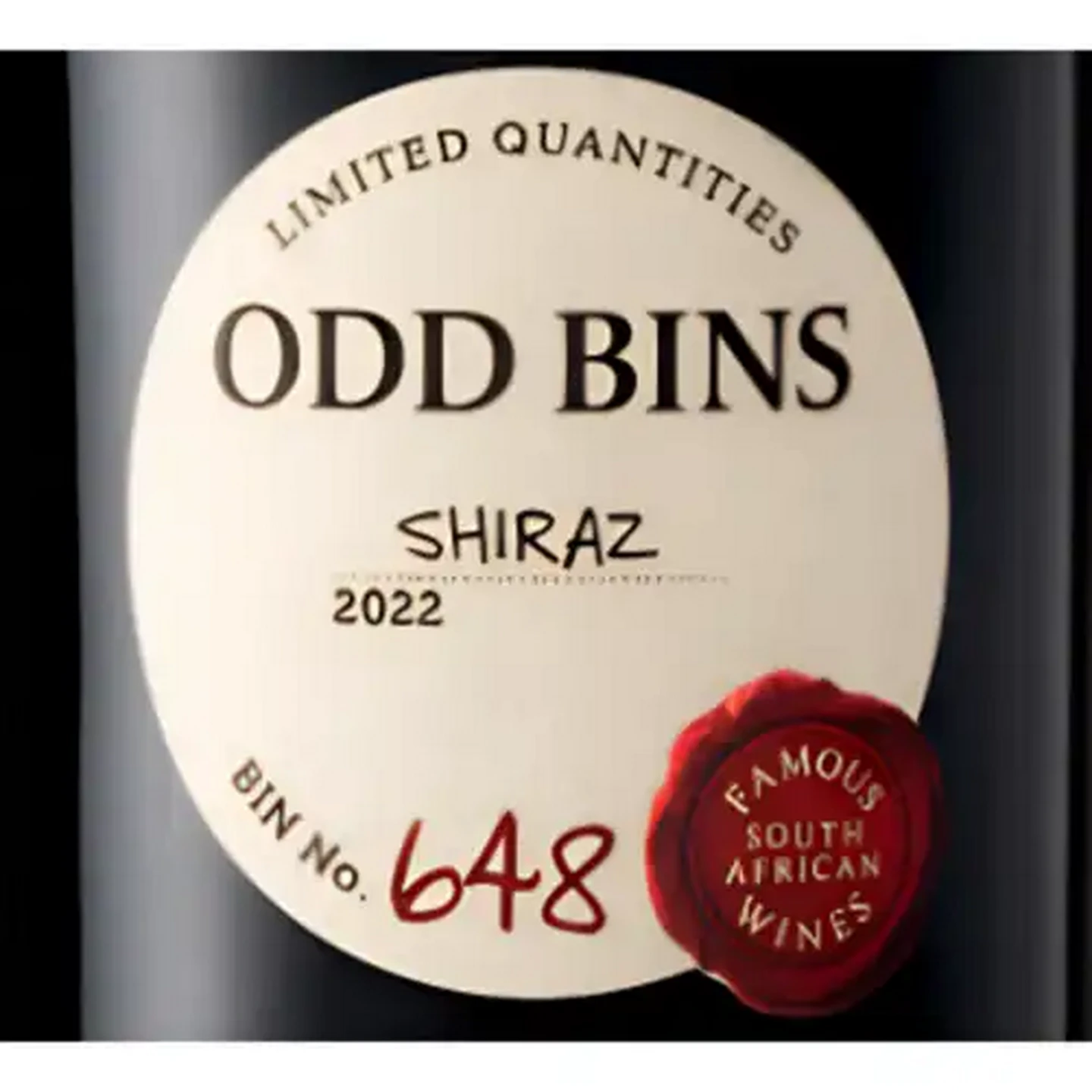 Image of Odd Bins 648 Shiraz Red Wine 750ml