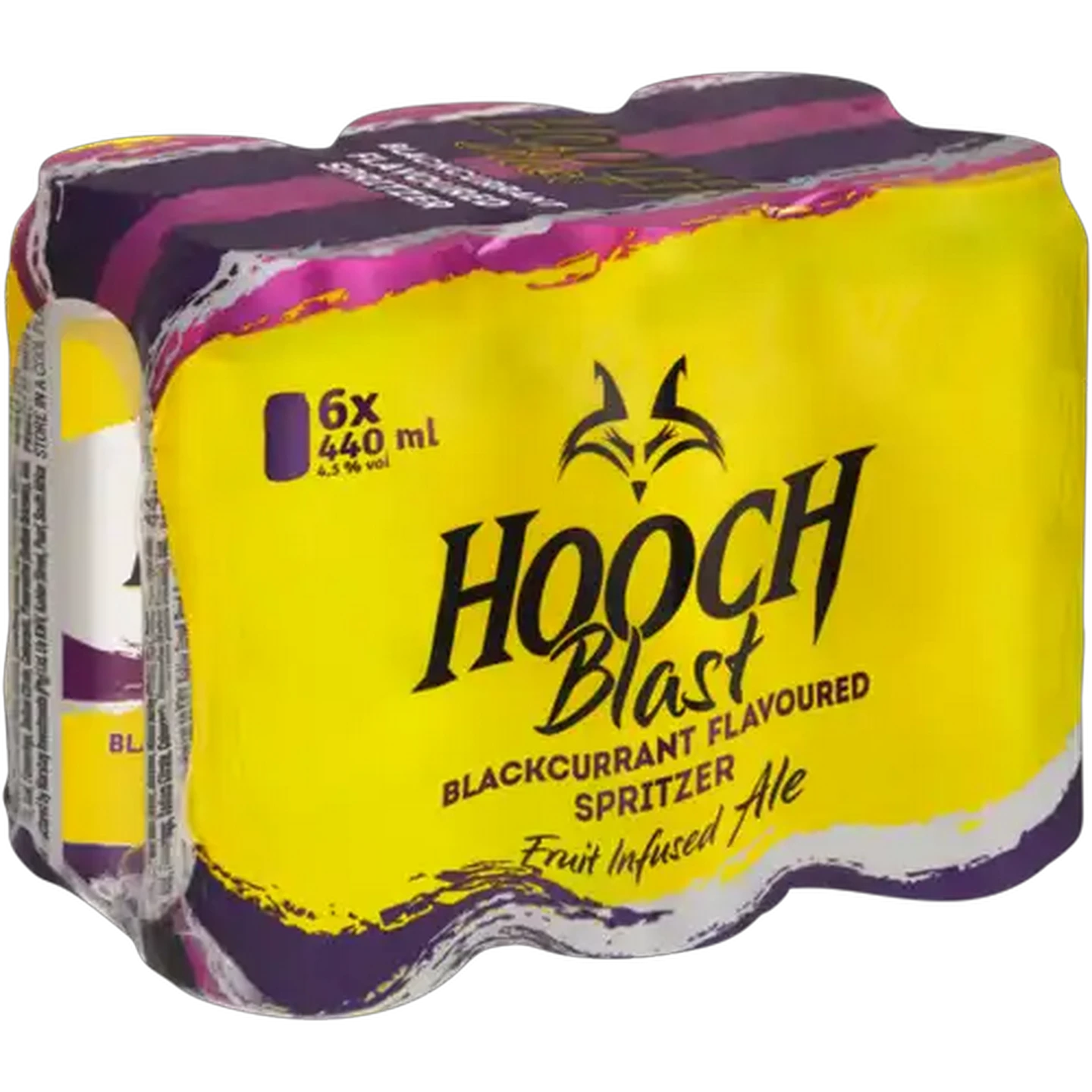 Image of Hooch Blast Blackcurrant Flavoured Spritzer Cans 6 x 440ml