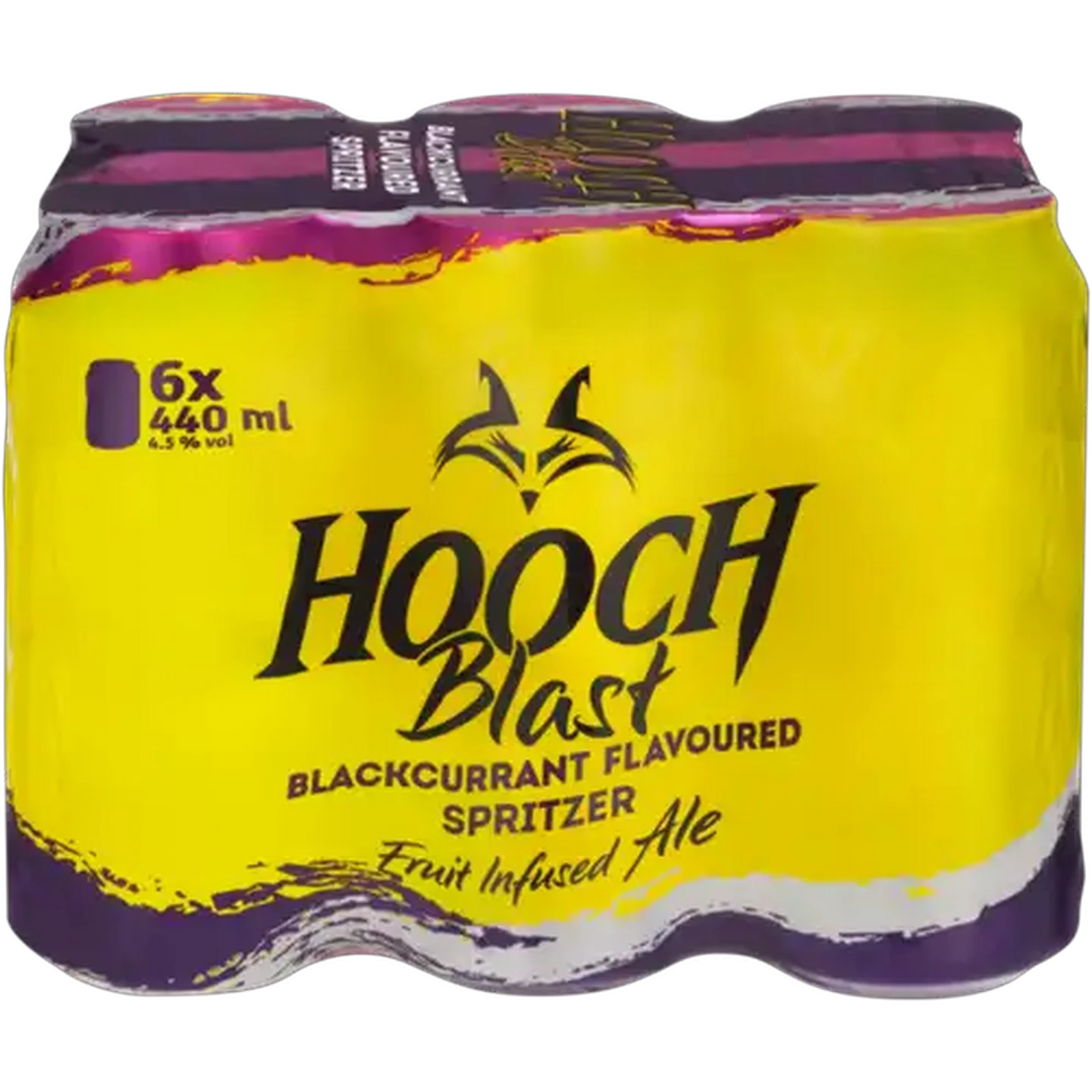 Image of Hooch Blast Blackcurrant Flavoured Spritzer Cans 6 x 440ml