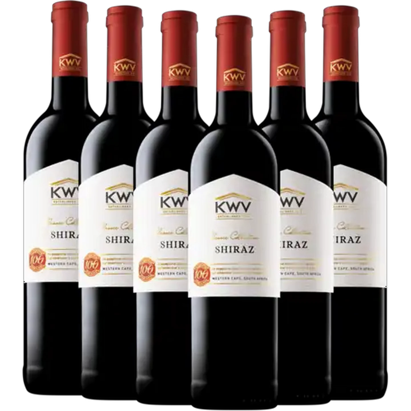 Image of KWV Classic Collection Shiraz Red Wine Bottles 6 x 750ml