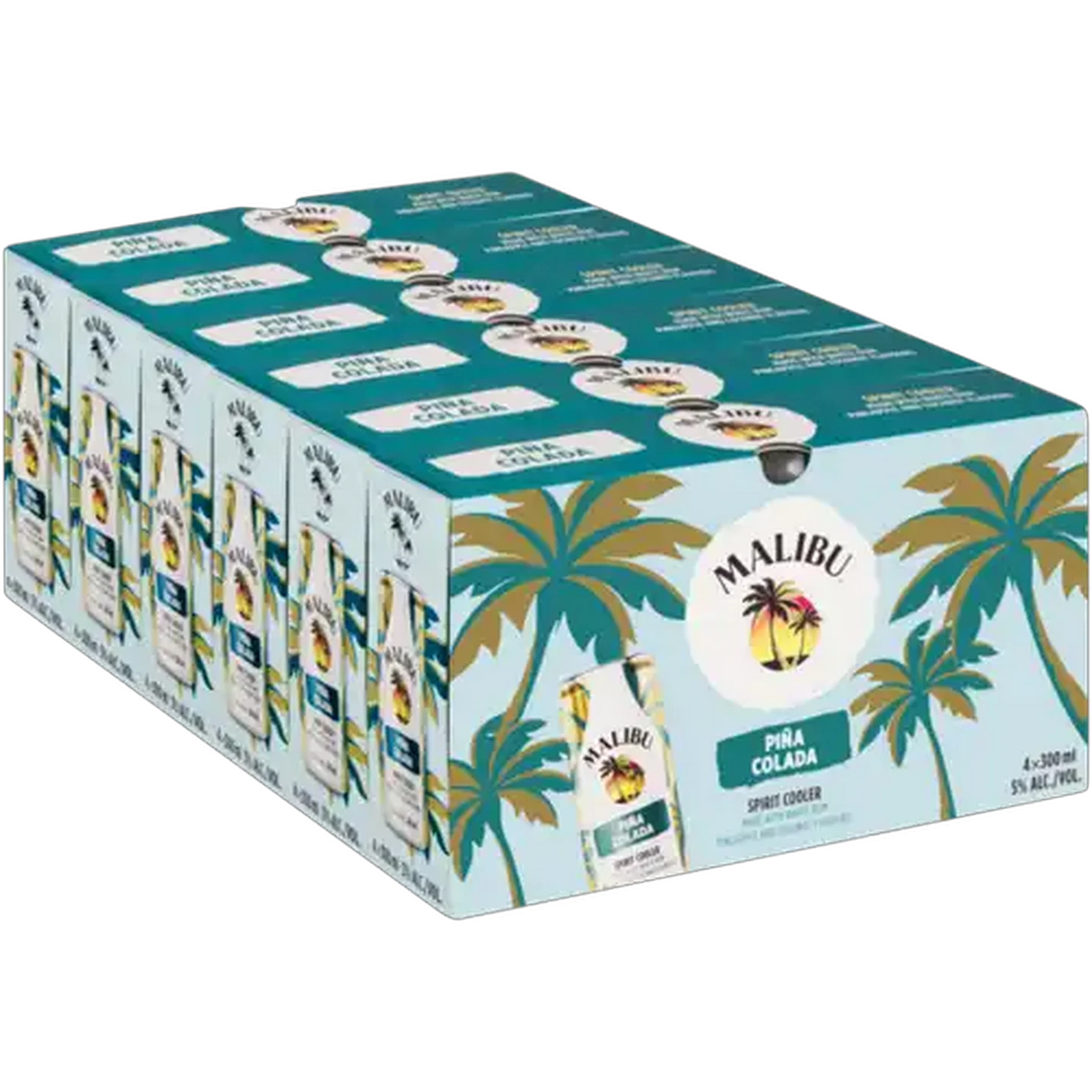 Image of Malibu Piña Colada Spirit Cooler Boxes 24 x 300ml