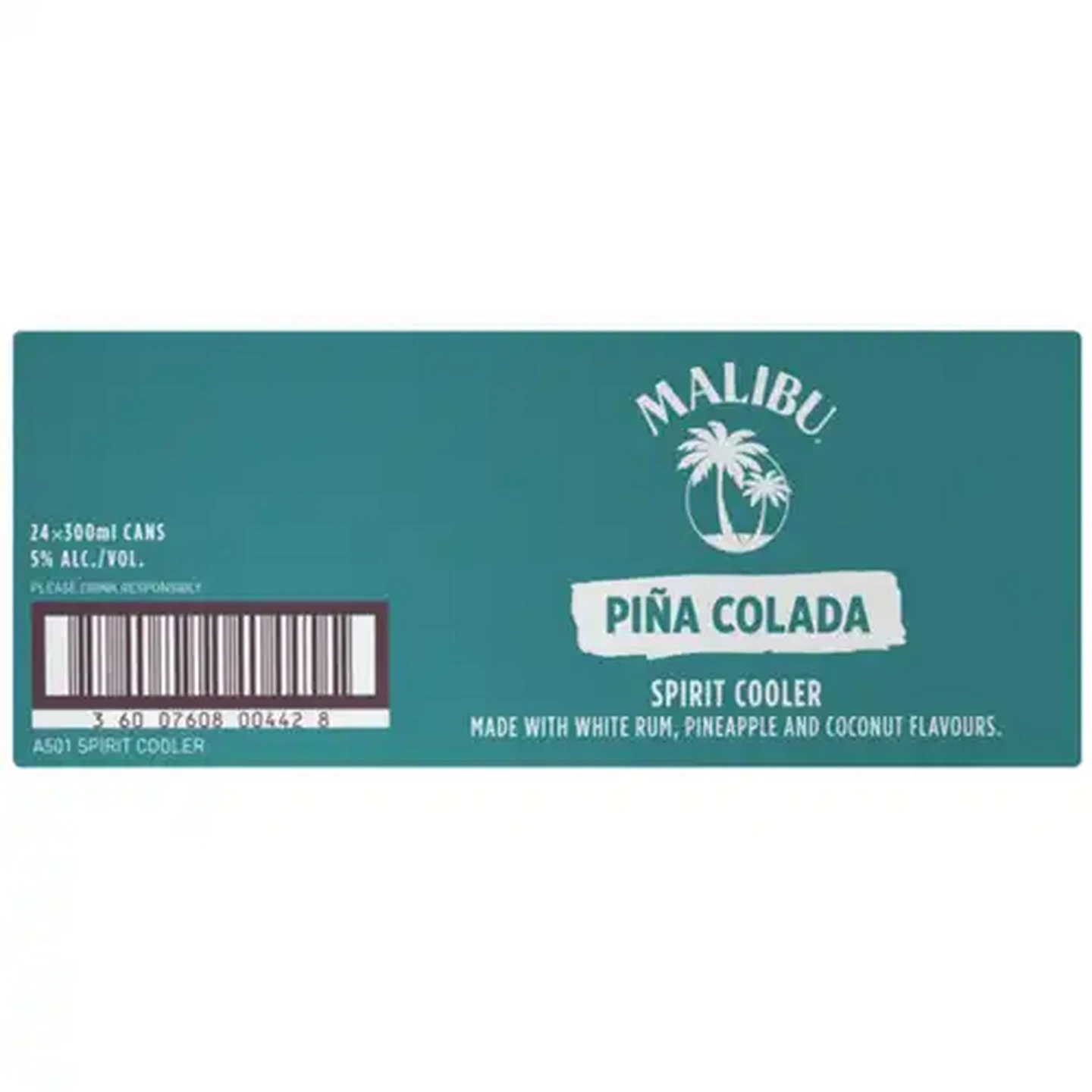 Image of Malibu Piña Colada Spirit Cooler Boxes 24 x 300ml