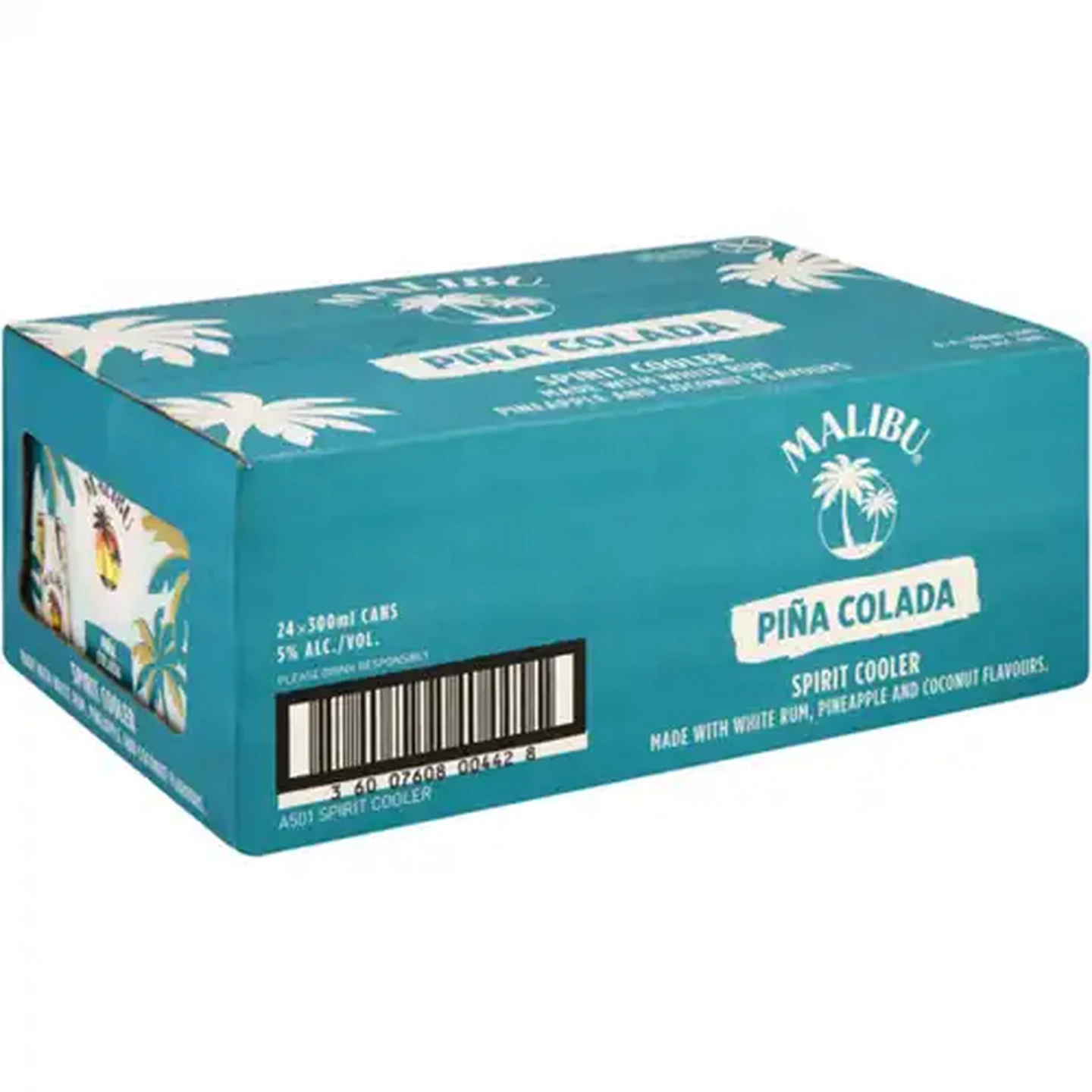 Image of Malibu Piña Colada Spirit Cooler Boxes 24 x 300ml
