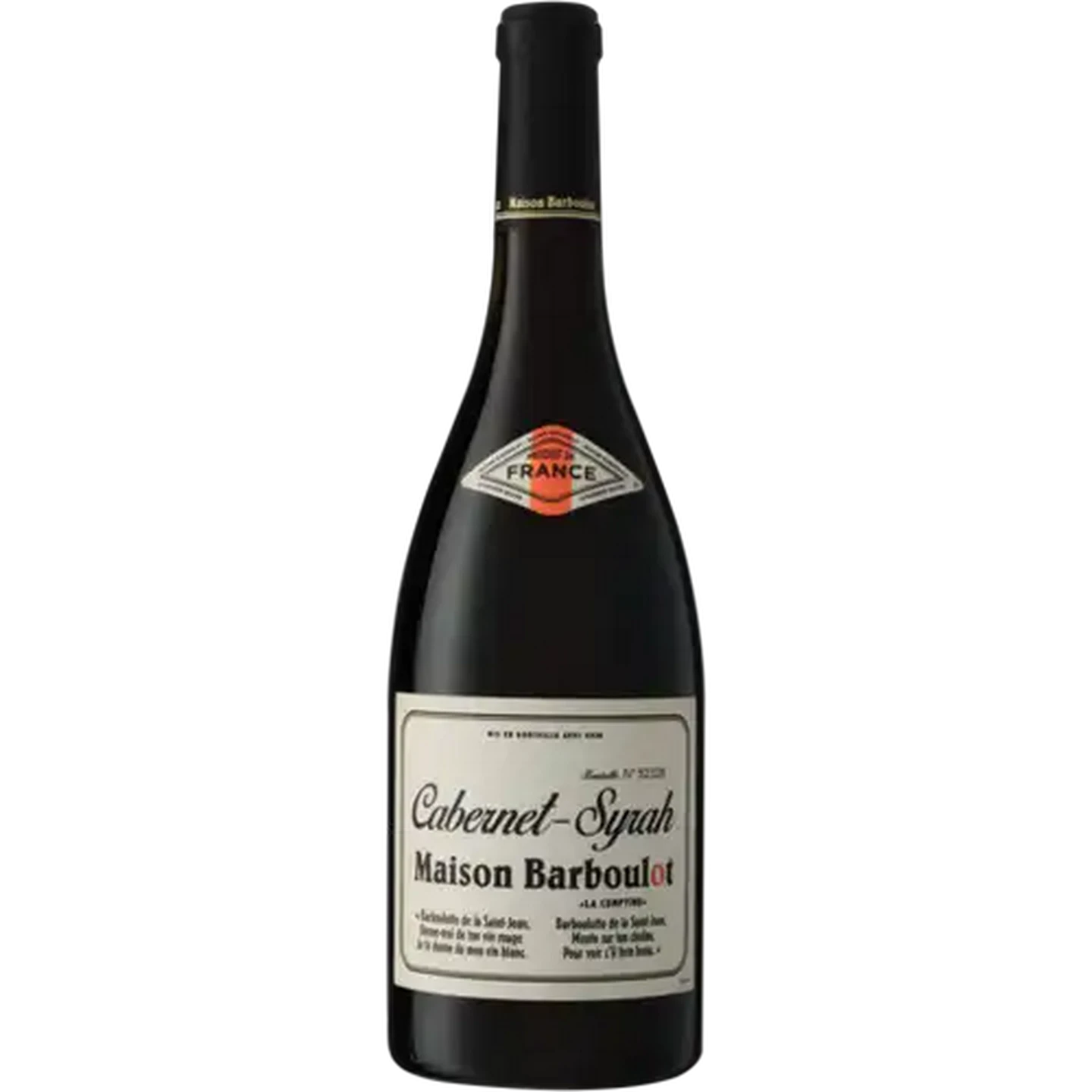 Image of Maison Barboulot Cabernet Syrah Red Wine Bottle 750ml
