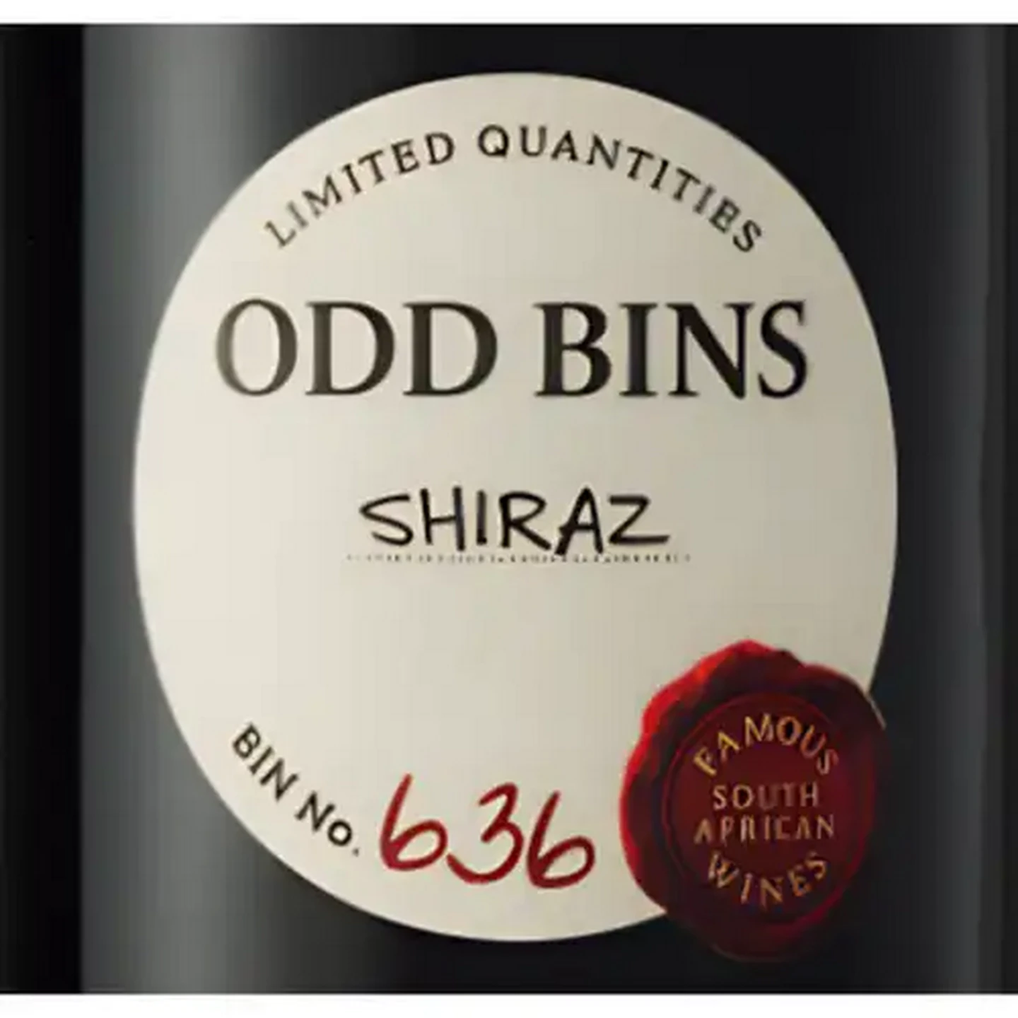 Image of Odd Bins 636 Shiraz Red Wine 750ml