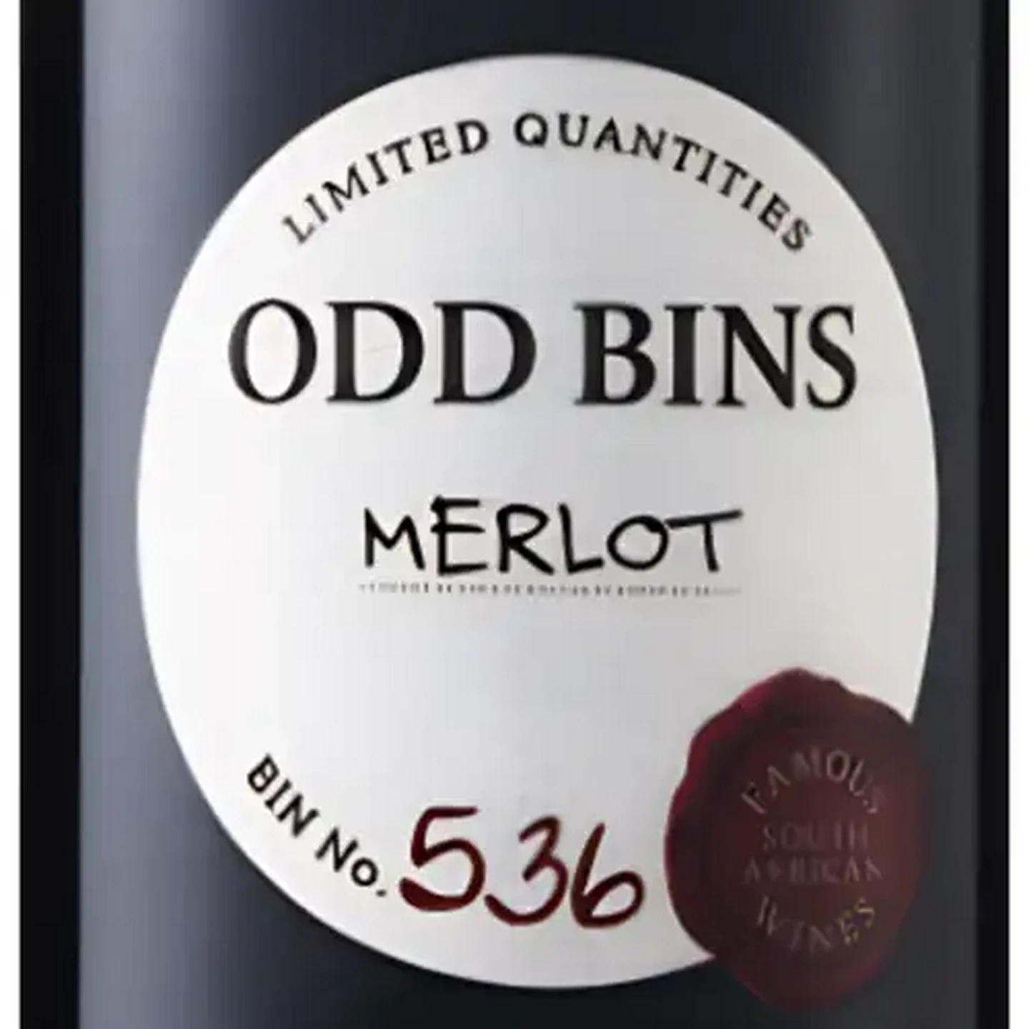 Image of Odd Bins 536 Merlot Red Wine 750ml