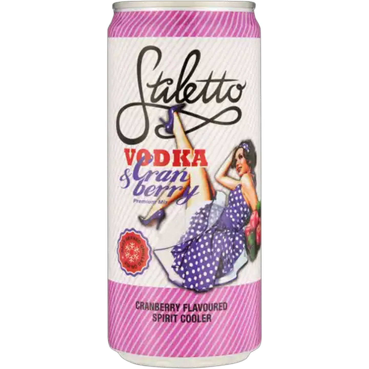 Image of Stiletto Cranberry Flavoured Spirit Cooler Can 300ml