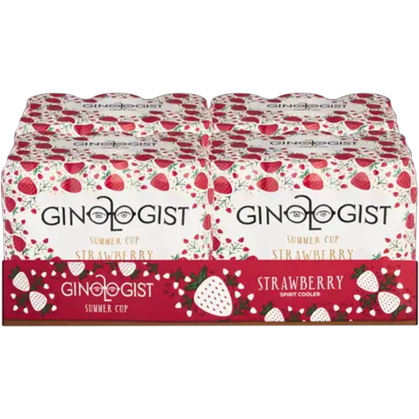 Image of Ginologist Summer Cup Strawberry Spirit Cooler Cans 24 x 440ml
