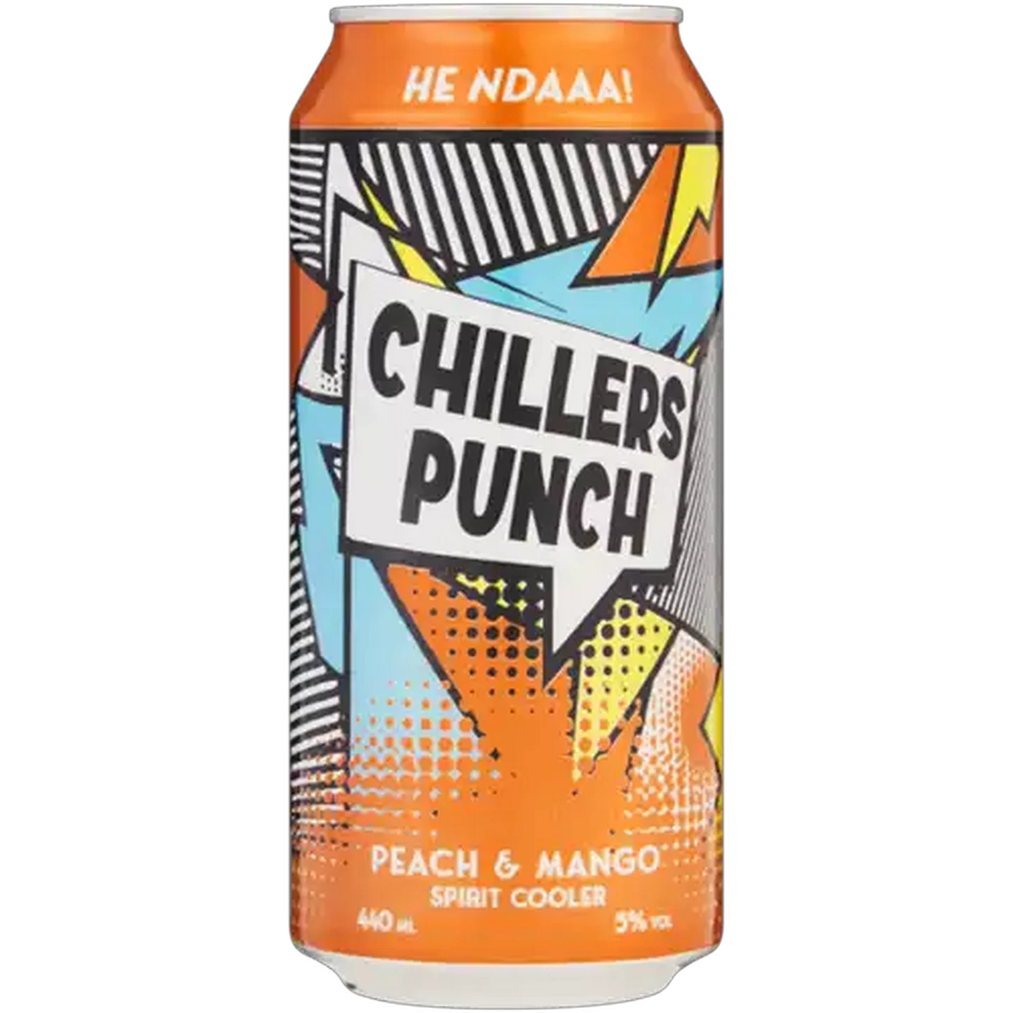 Image of Chillers Punch Peach & Mango Spirit Cooler Can 440ml