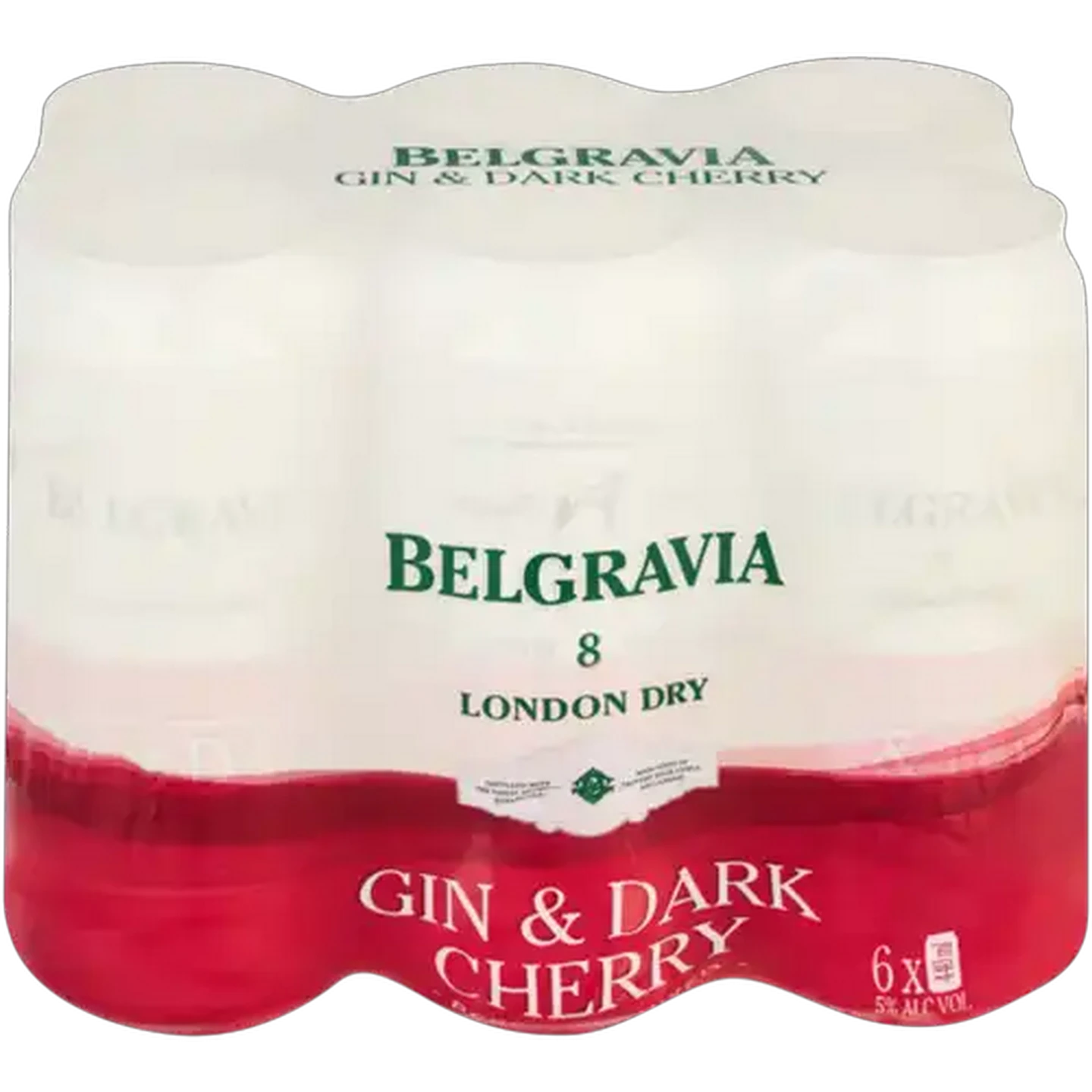 Image of Belgravia Gin & Dark Cherry Cans 6 x 440ml