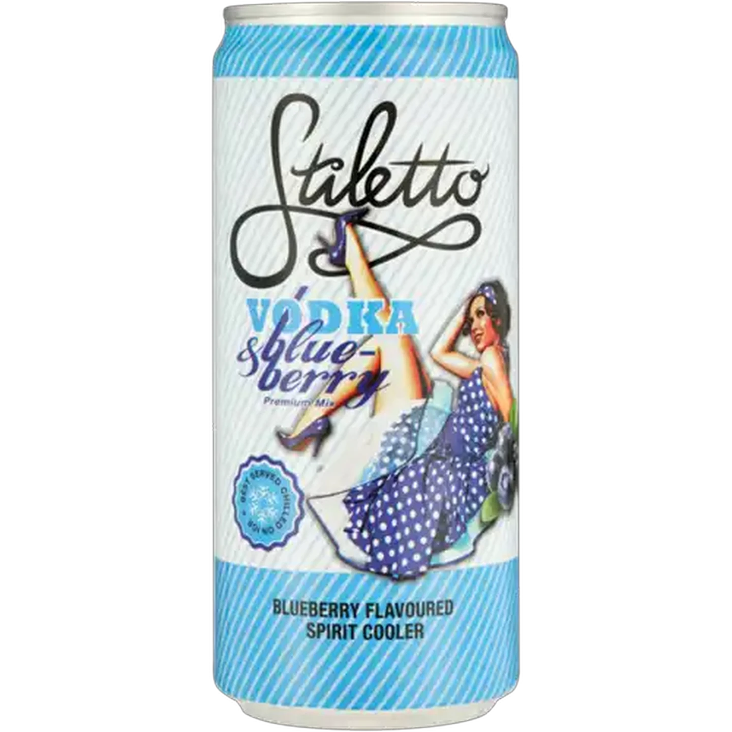 Image of Stiletto Blueberry Flavoured Spirit Cooler Can 300ml