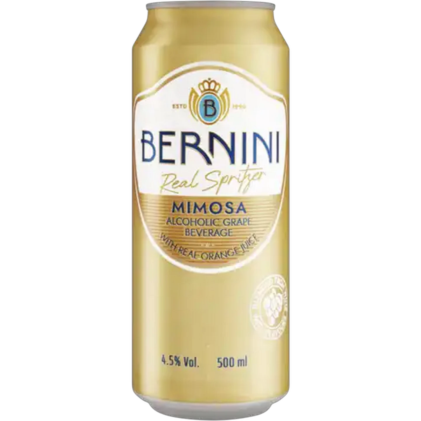 Image of Bernini Mimosa Alcoholic Grape Beverage Can 500ml