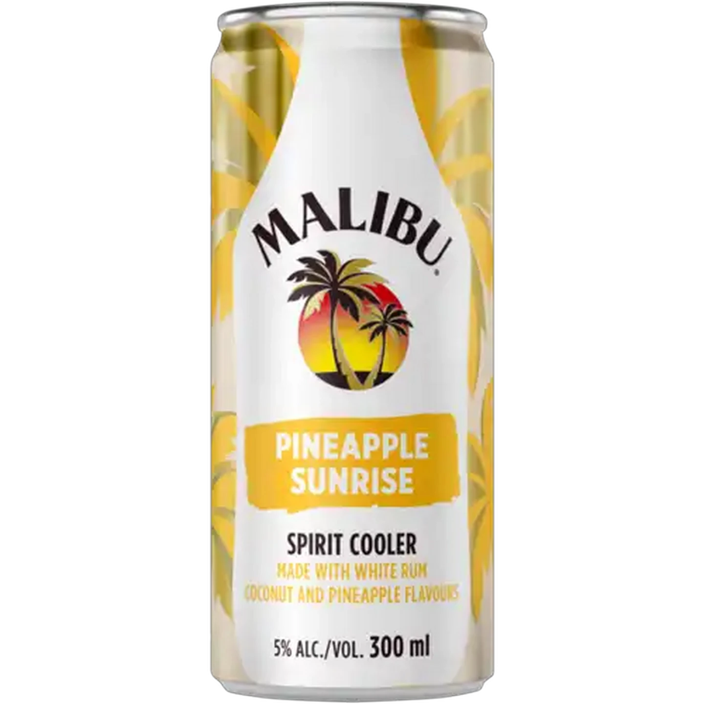 Image of Malibu Pineapple Sunrise Spirit Cooler 4 x 300ml