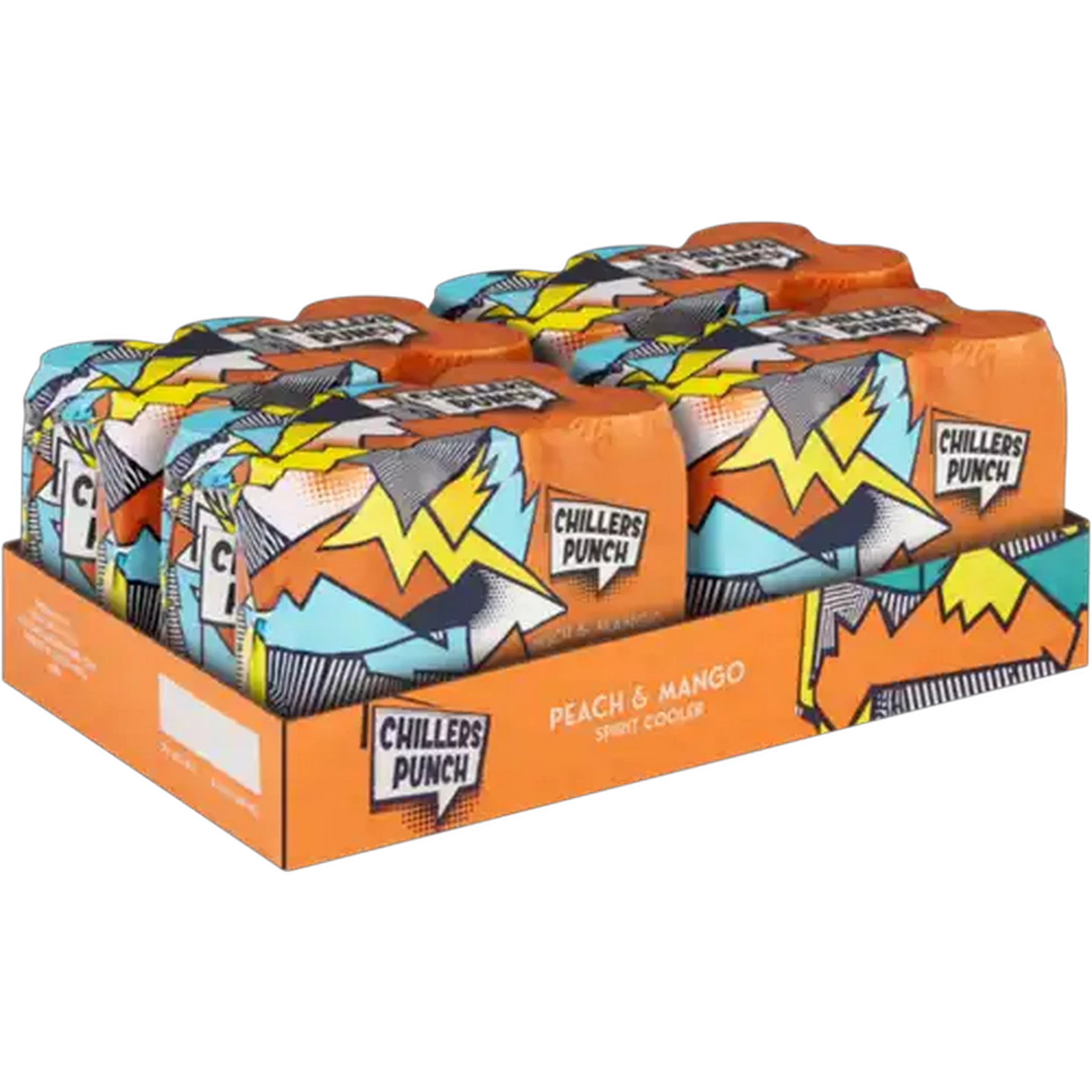Image of Chillers Punch Peach & Mango Spirit Cooler 24 x 440ml