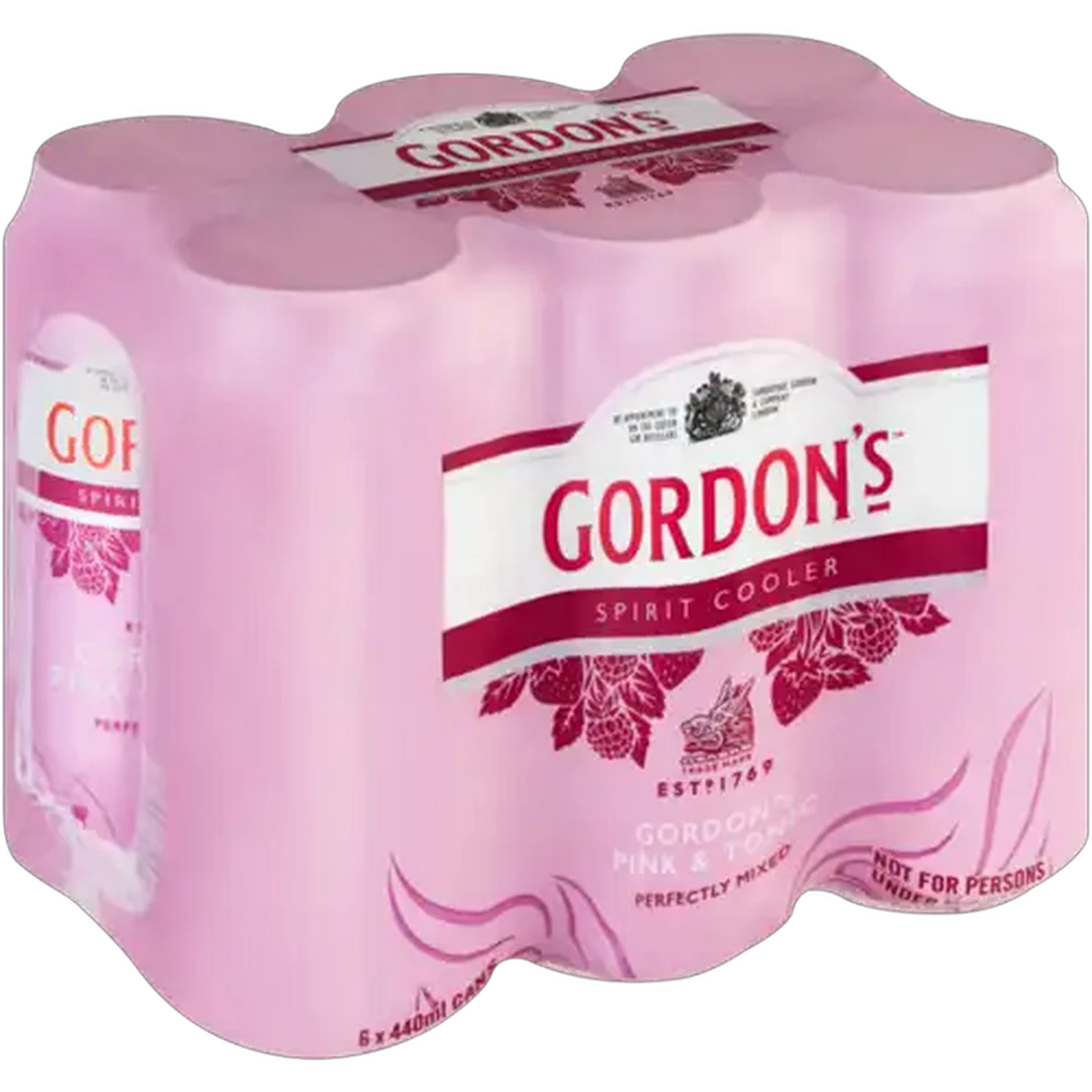 Image of Gordon's Pink Gin & Tonic Spirit Cooler Cans 6 x 440ml