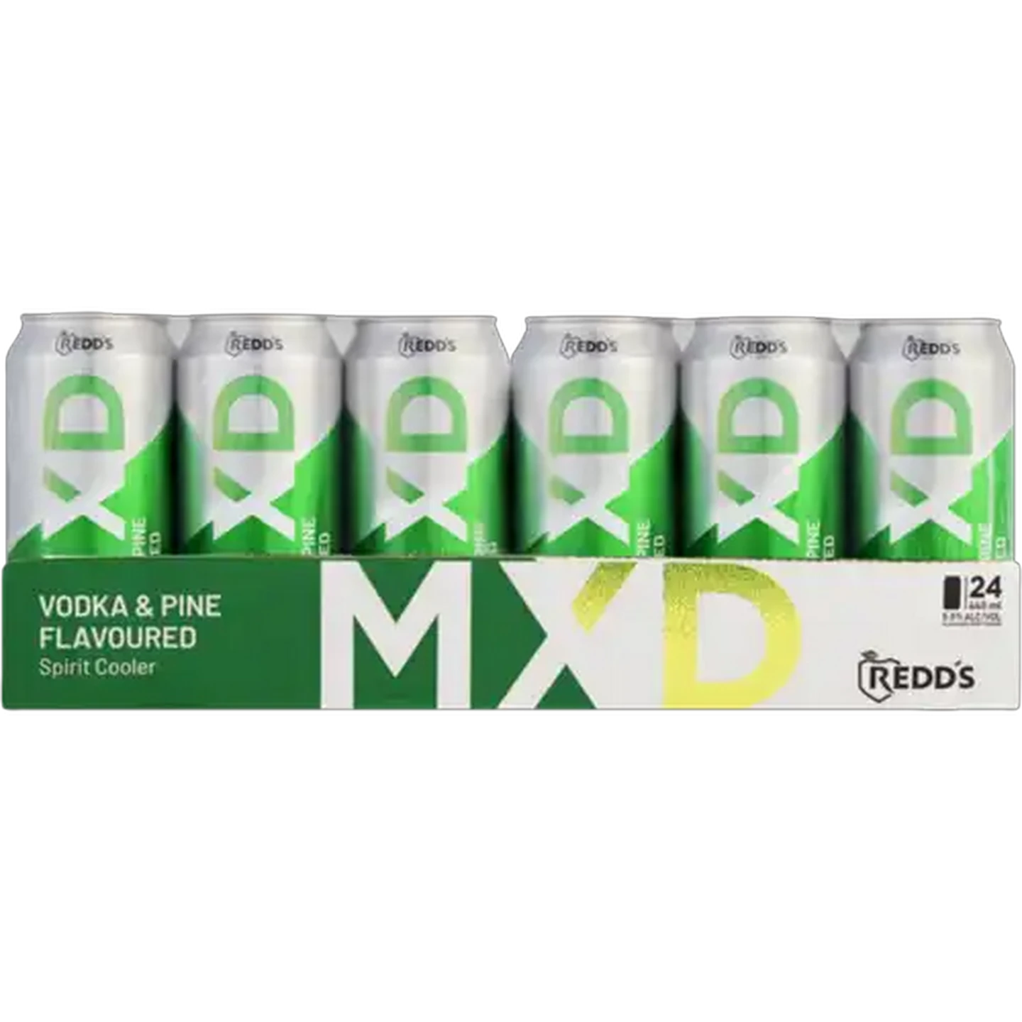 Image of Redd's MXD Vodka & Pine Flavoured Spirit Cooler Cans 24 x 440ml
