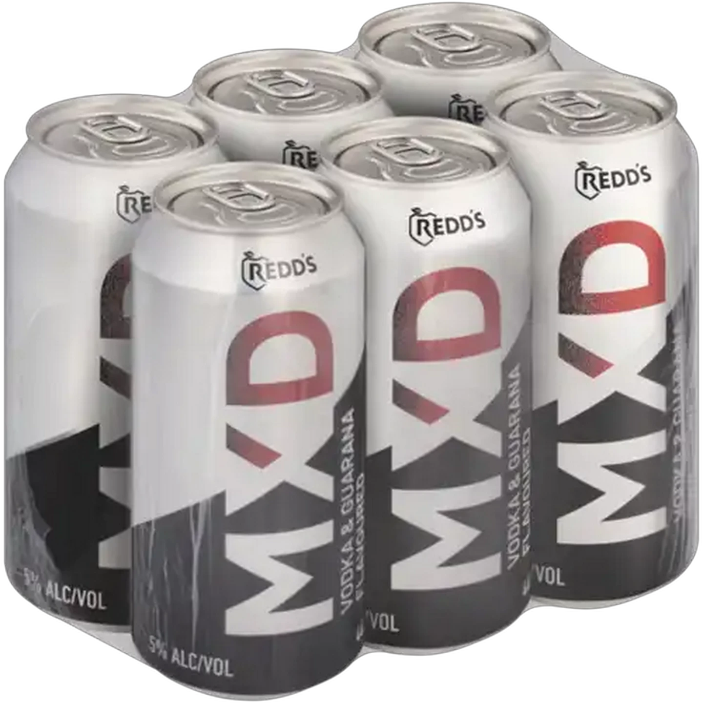 Image of Redd's MXD Vodka & Guarana Flavoured Spirit Cooler Cans 6 x 440ml