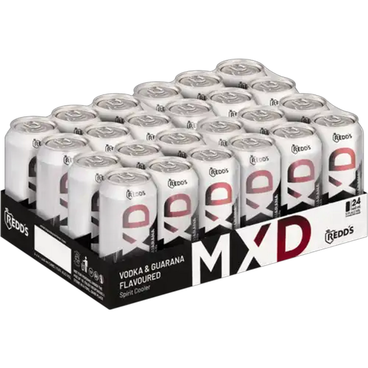Image of Redd's MXD Vodka & Guarana Flavoured Spirit Cooler Cans 24 x 440ml