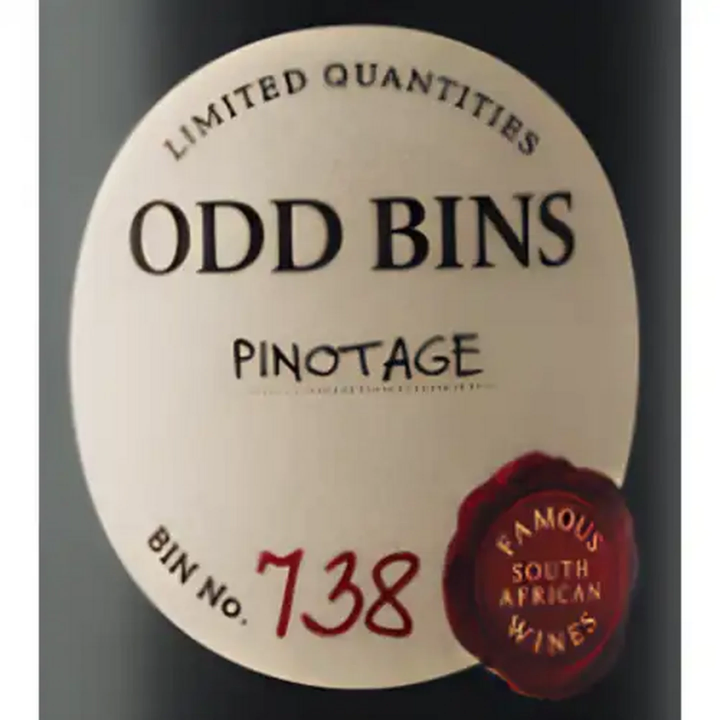 Image of Odd Bins 738 Pinotage Red Wine 750ml