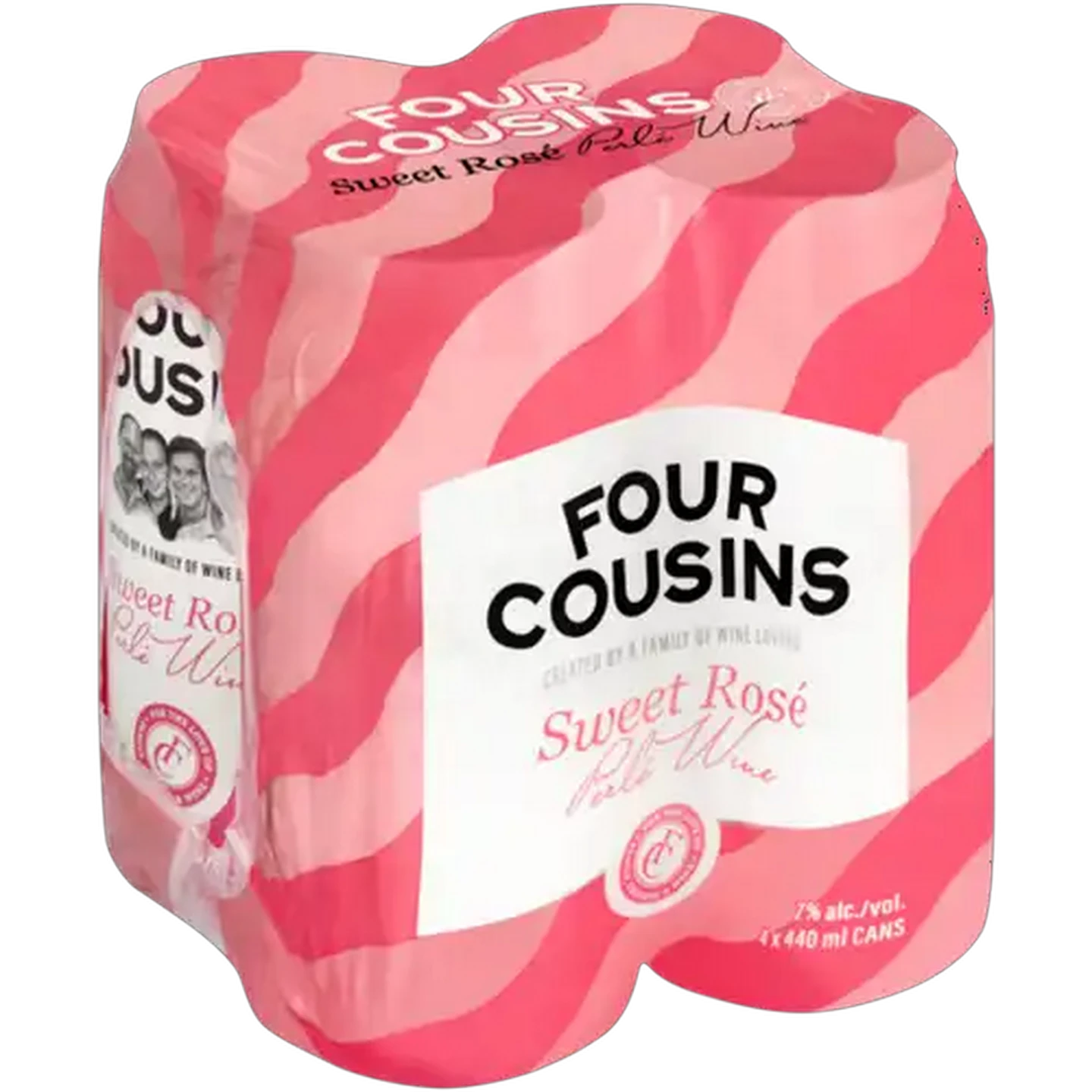 Image of Four Cousins Sweet Rosé Perlé Wine Cans 4 x 440ml