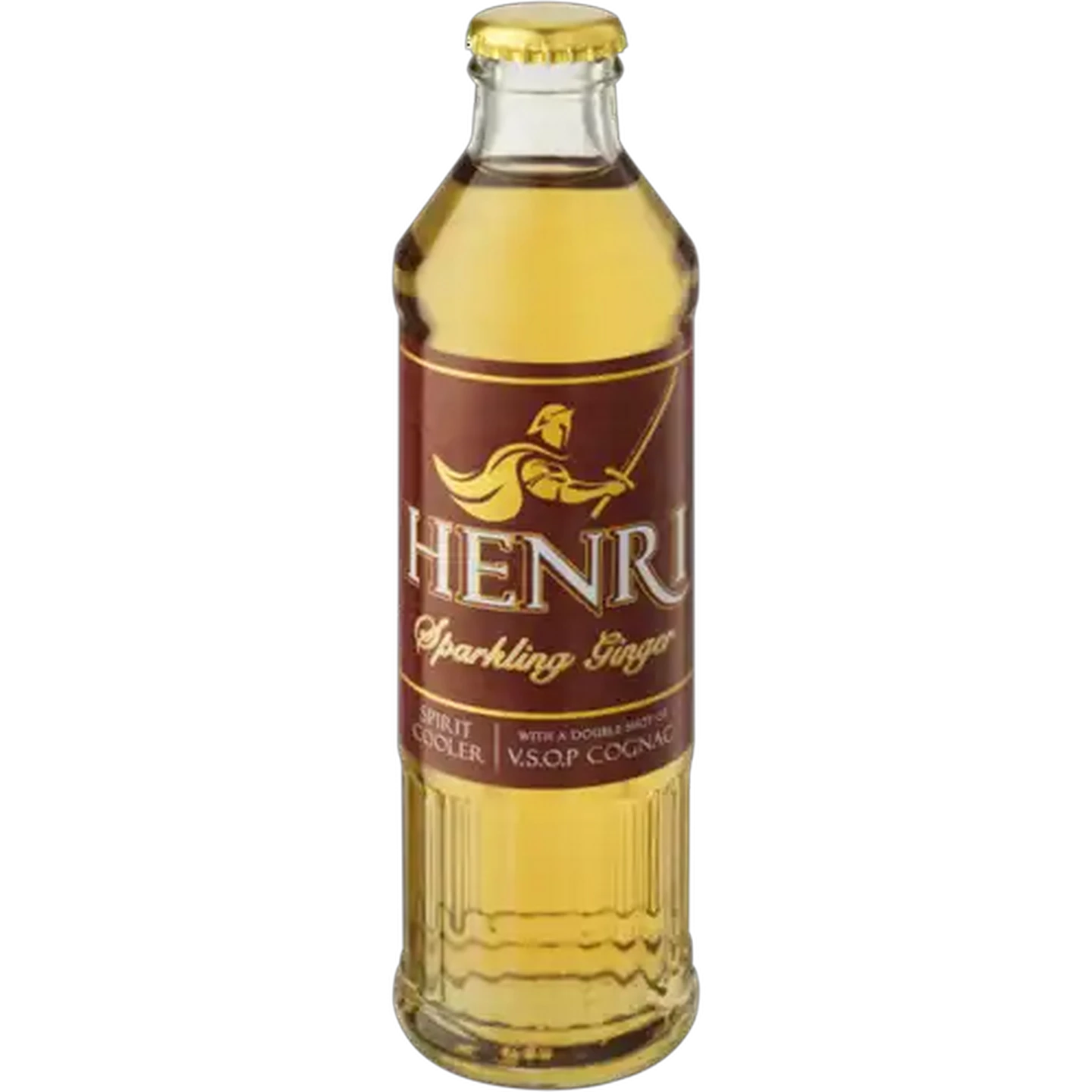 Image of Henri Cognac Sparkling Ginger Spirit Cooler with VSOP Cognac Bottle 275ml