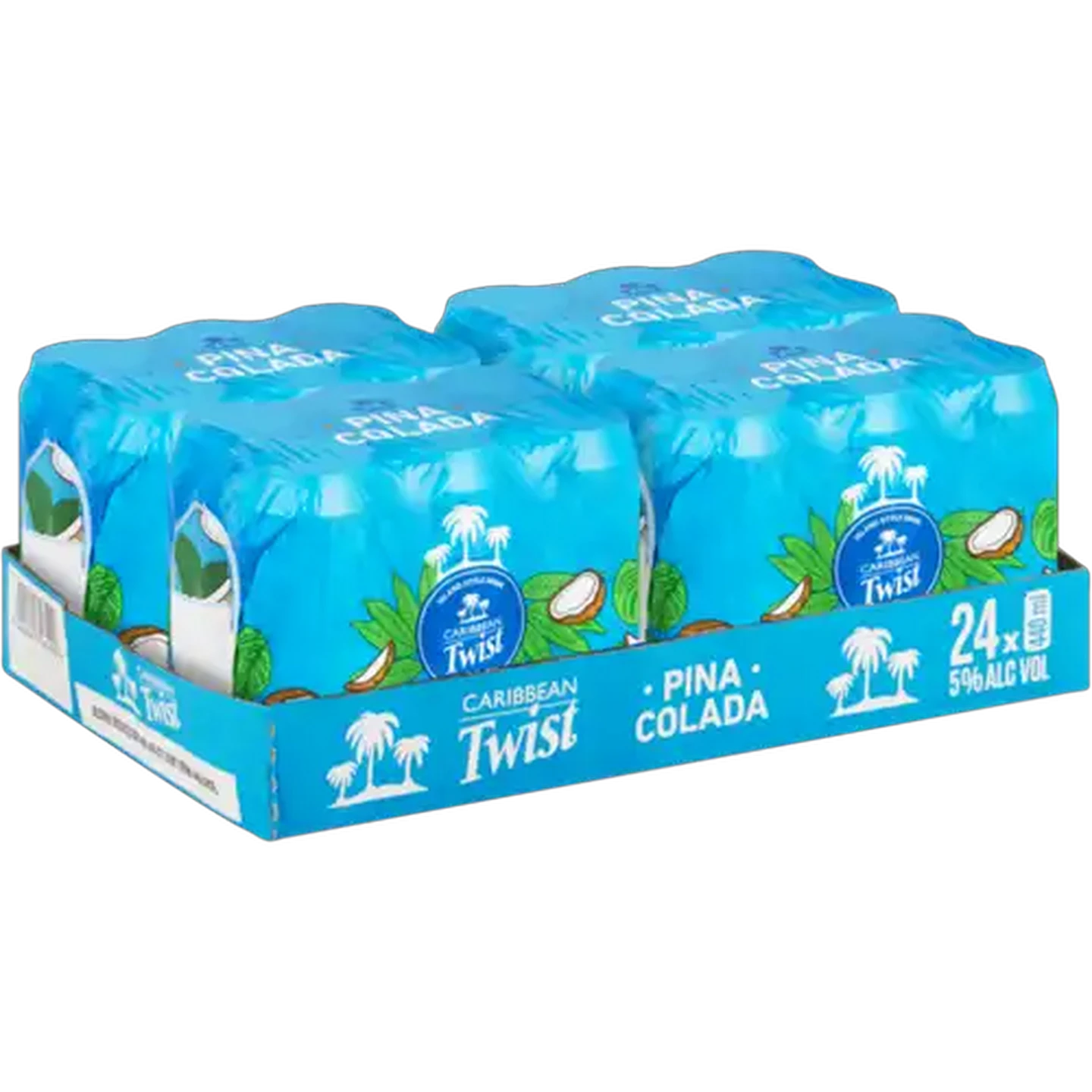 Image of Caribbean Twist Pina Colada Spirit Cooler Cans 24 x 440ml