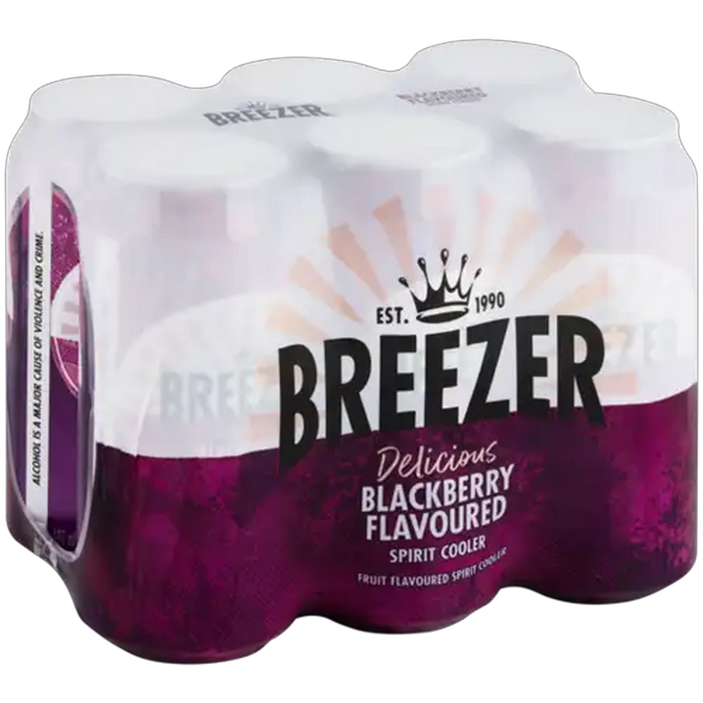 Image of Breezer Blackberry Flavour Spirit Cooler Cans 6 x 440ml