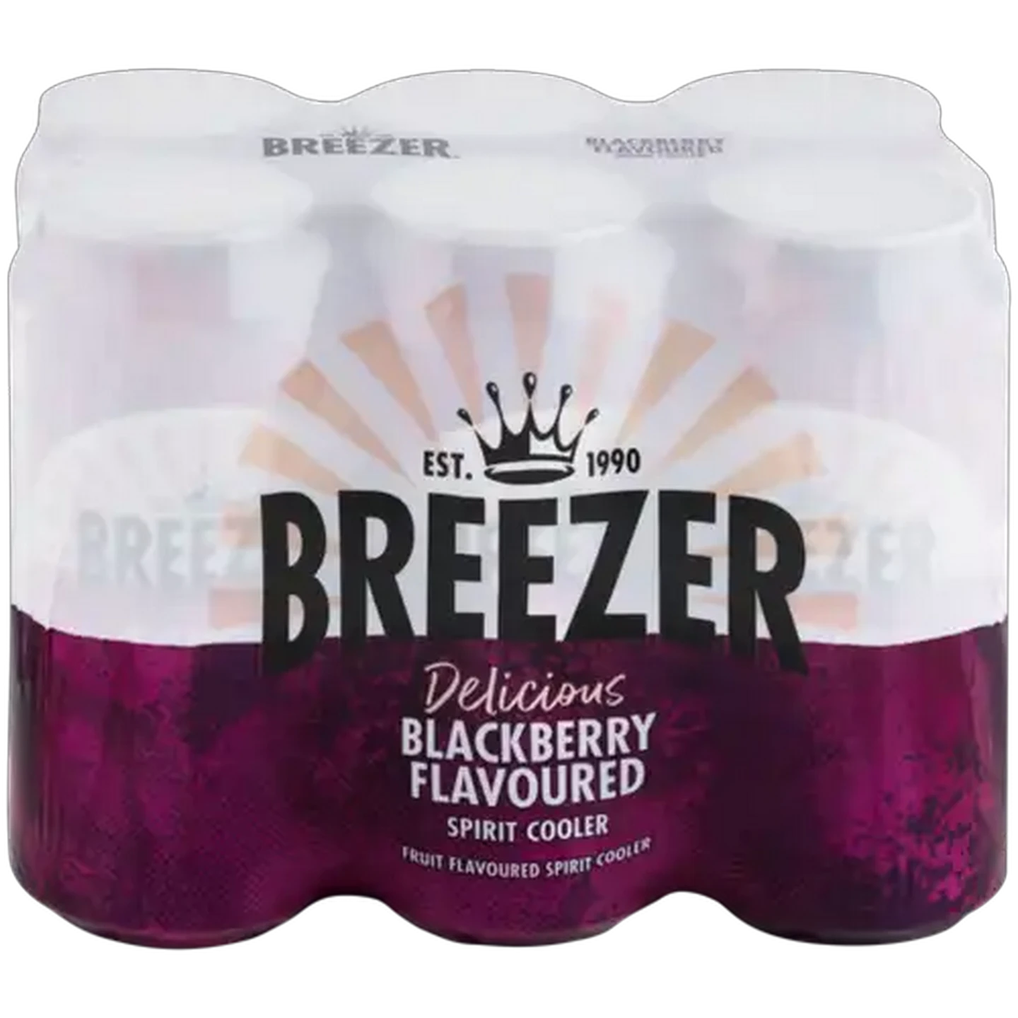 Image of Breezer Blackberry Flavour Spirit Cooler Cans 6 x 440ml