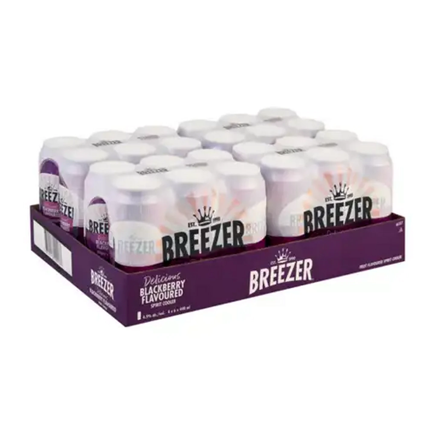 Image of Breezer Blackberry Flavoured Spirit Cooler 24 x 440ml