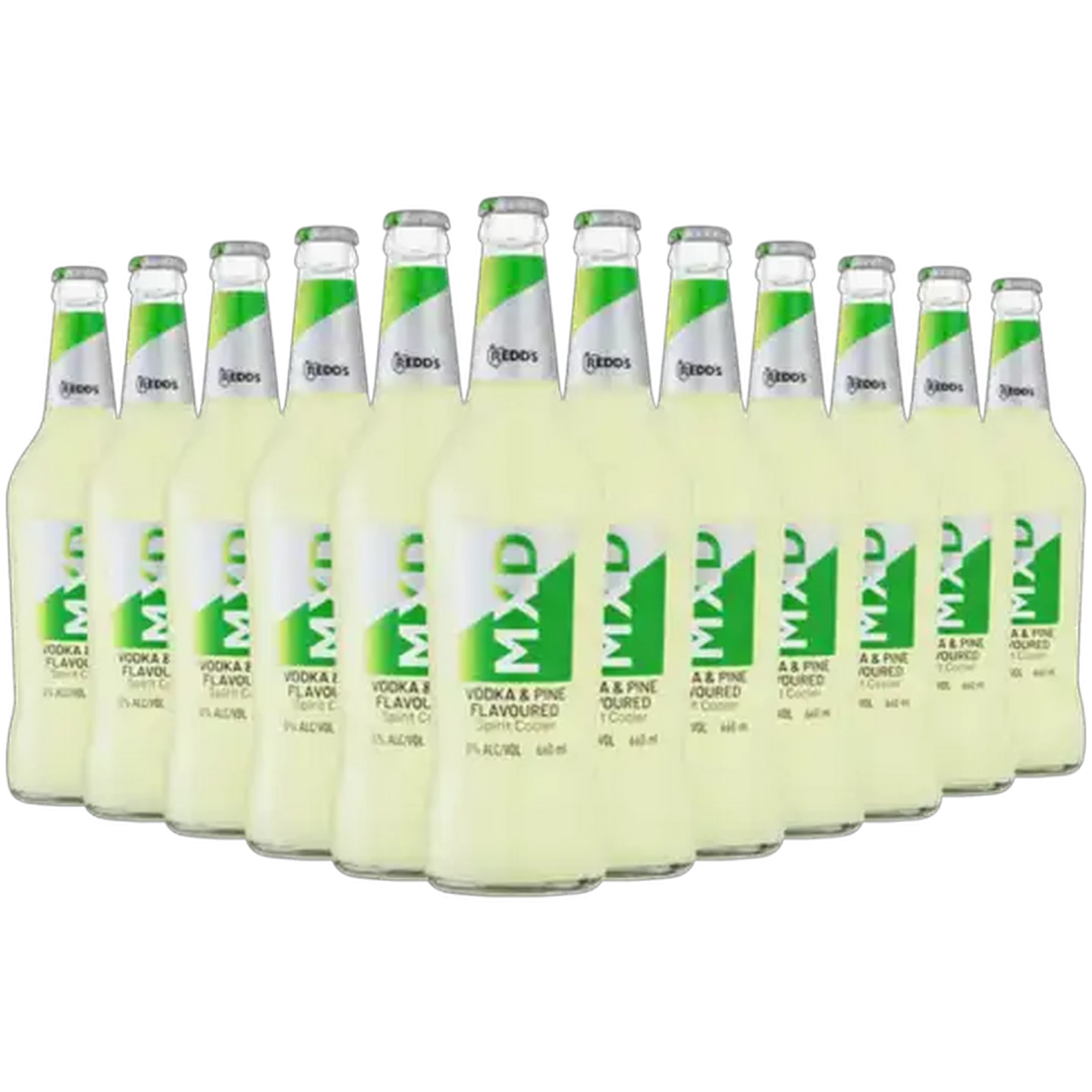 Image of Redd's MXD Vodka & Pine Flavoured Spirit Cooler Bottles 12 x 660ml