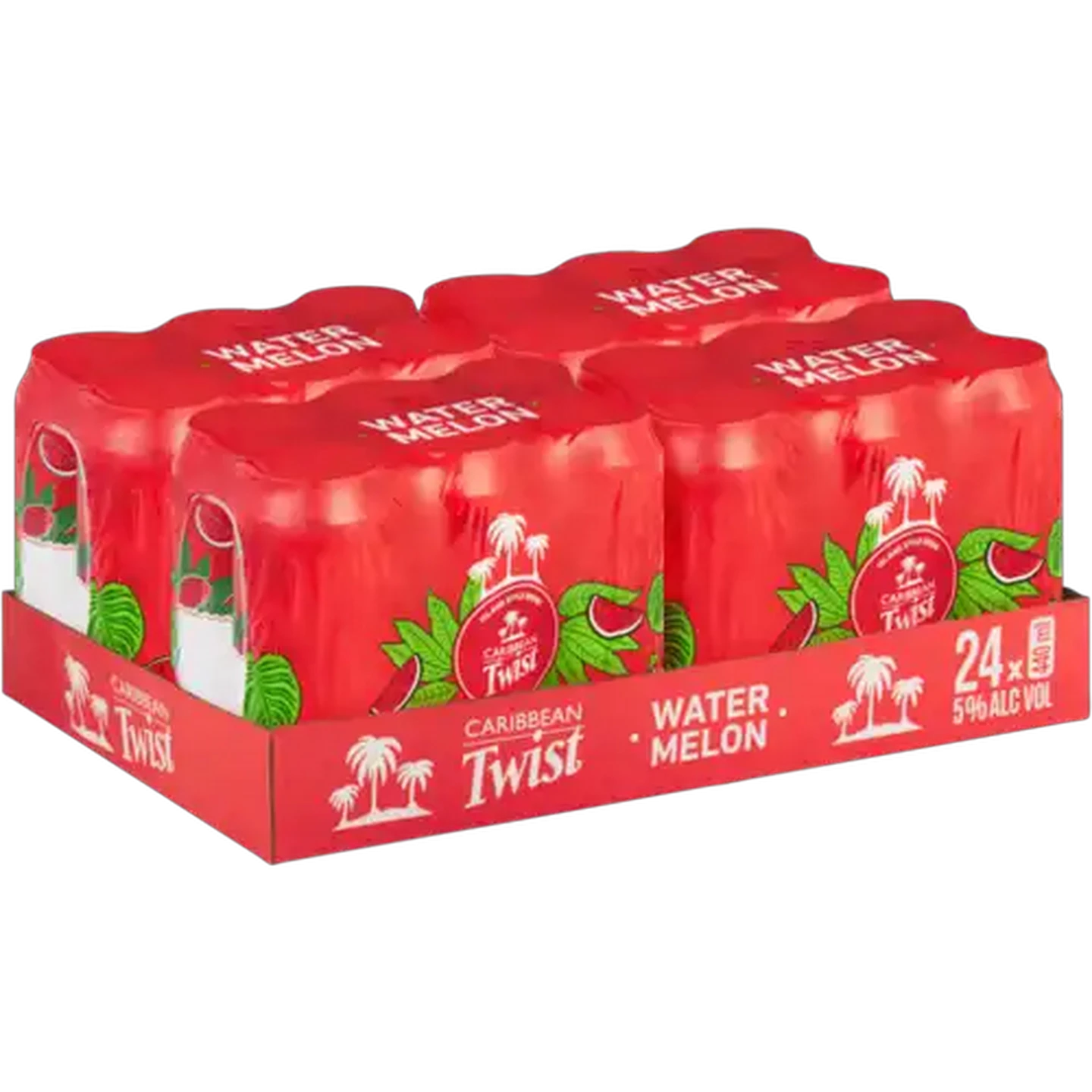 Image of Caribbean Twist Watermelon Spirit Cooler Cans 24 x 440ml
