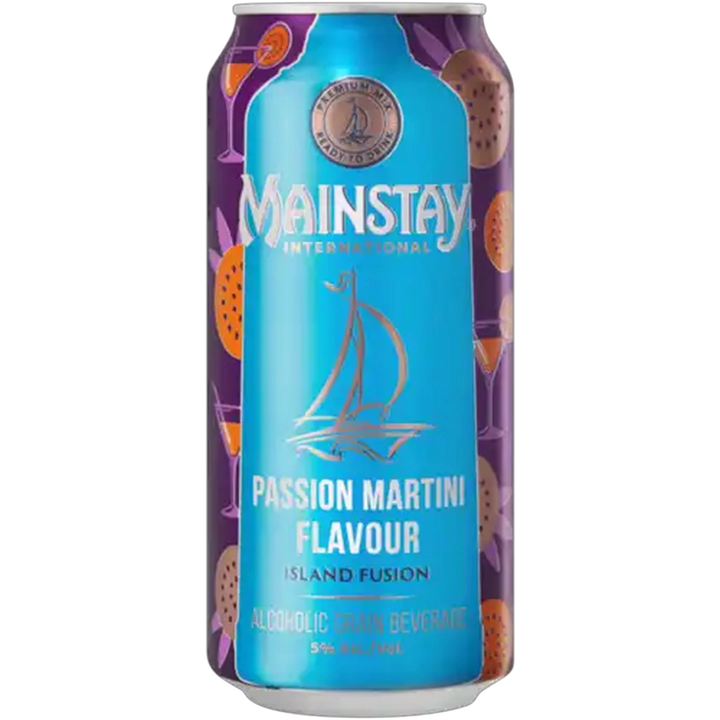 Image of Mainstay Passion Martini Flavour Alcoholic Grain Beverage Can 440ml