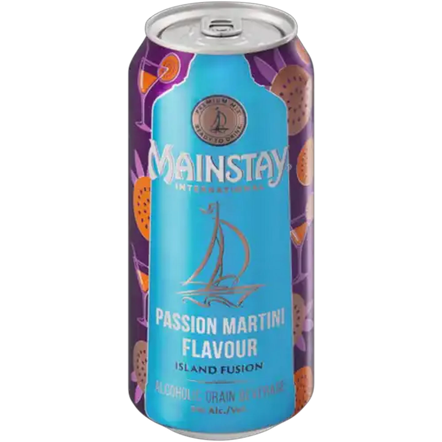 Image of Mainstay Passion Martini Flavour Alcoholic Grain Beverage Can 440ml
