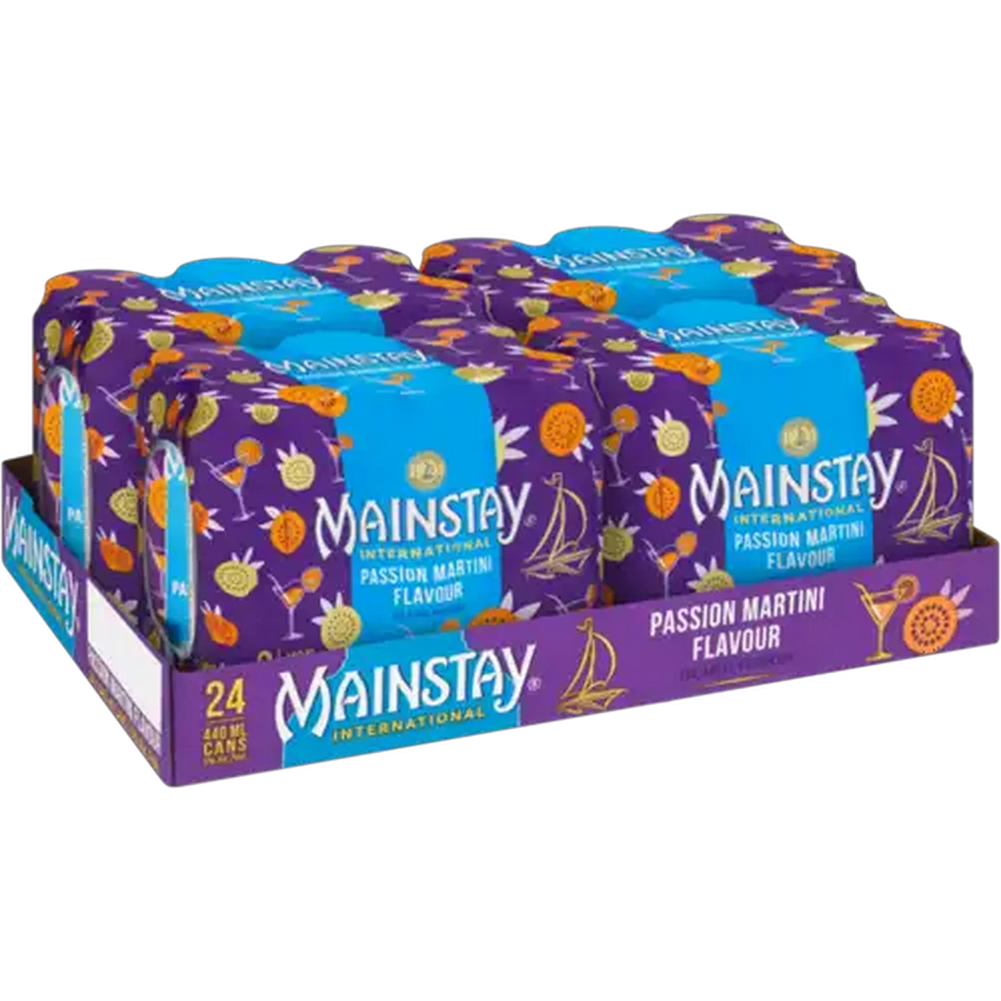 Image of Mainstay Passion Martini Flavour Island Fusion Cans 24 x 440ml