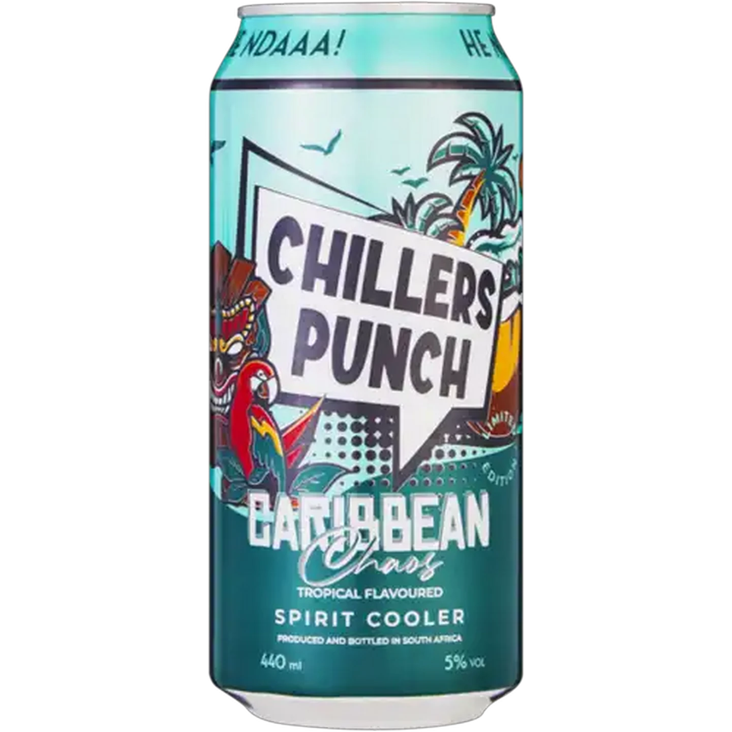 Image of Chillers Punch Caribbean Chaos Tropical Flavoured Spirit Cooler Can 440ml